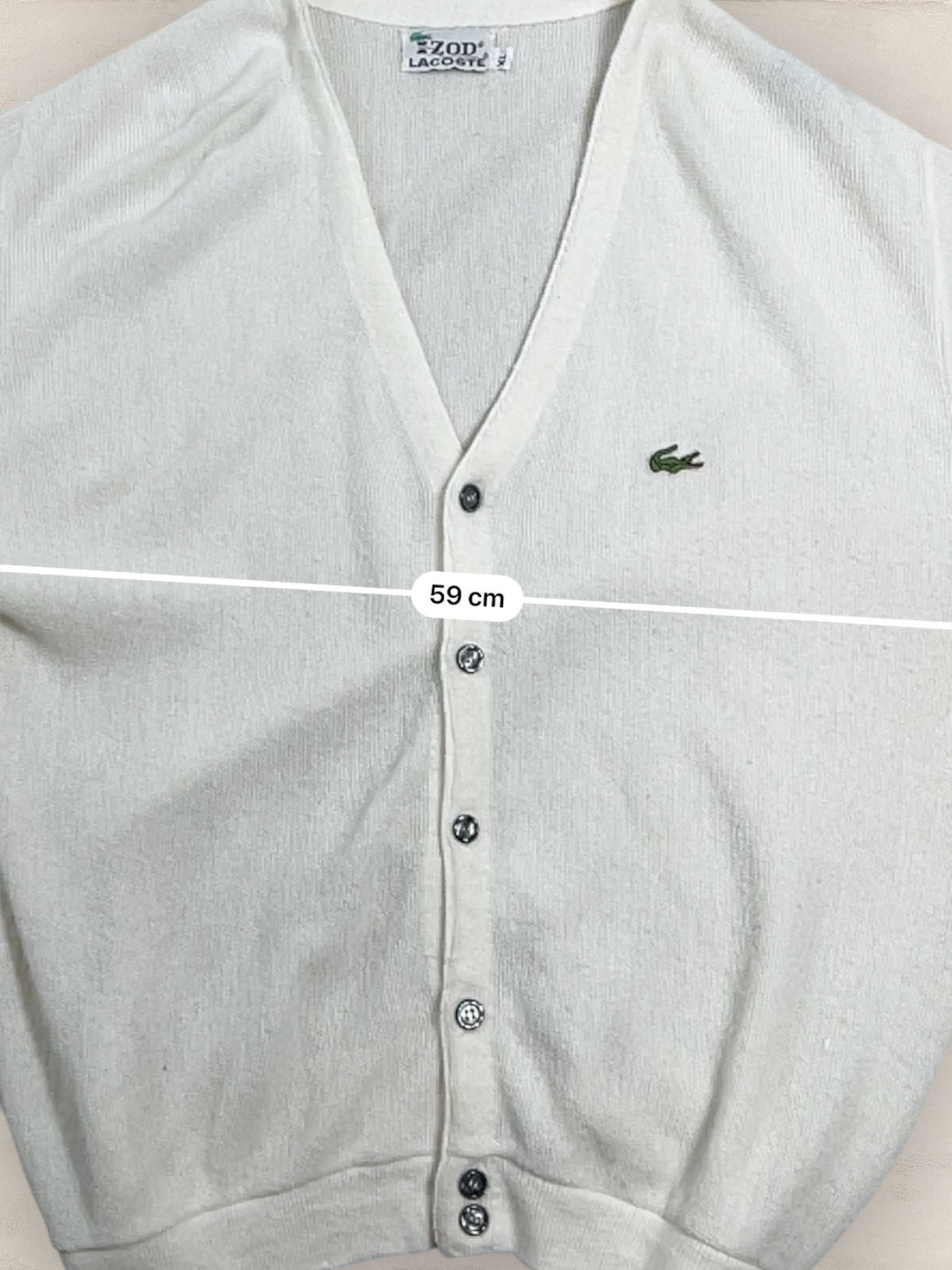 Cardigan Homme Lacoste Blanc XL Ref:3119 - Blanc - XL - amifrip
