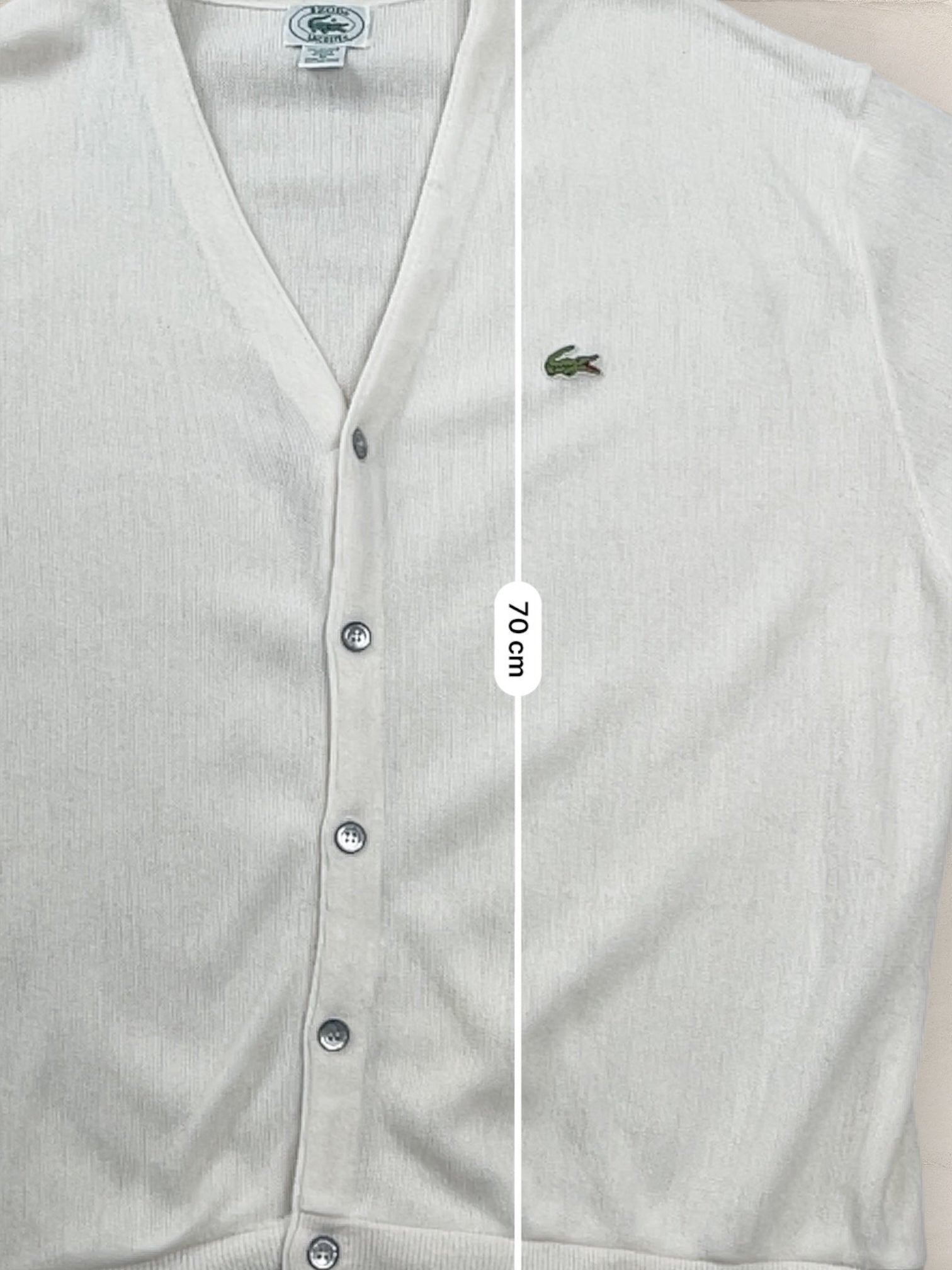 Cardigan Homme Lacoste Blanc XL Ref:3147 - Blanc - XL - amifrip
