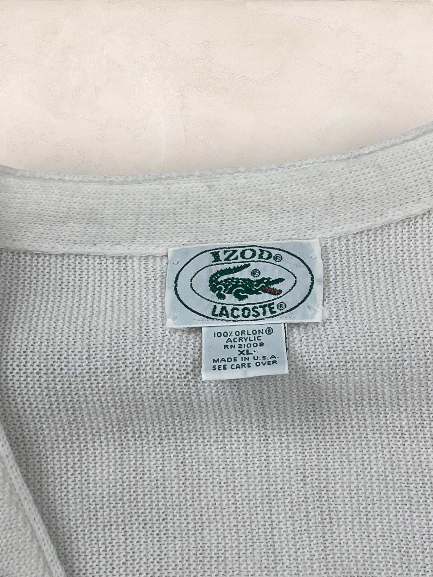 Cardigan Homme Lacoste Blanc XL Ref:3147 - Blanc - XL - amifrip