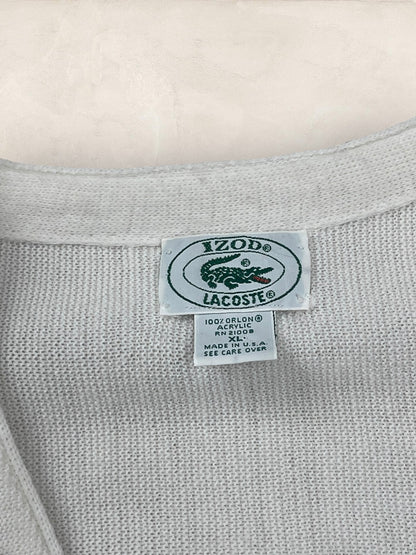 Cardigan Homme Lacoste Blanc XL Ref:3147 - Blanc - XL - amifrip
