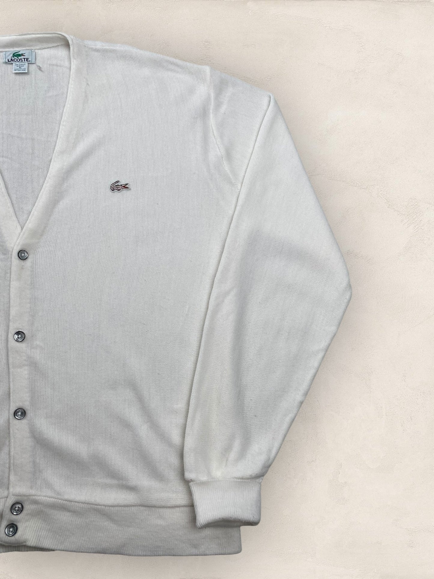 Cardigan Homme Lacoste Blanc XL Ref:3172 - Blanc - XL - amifrip