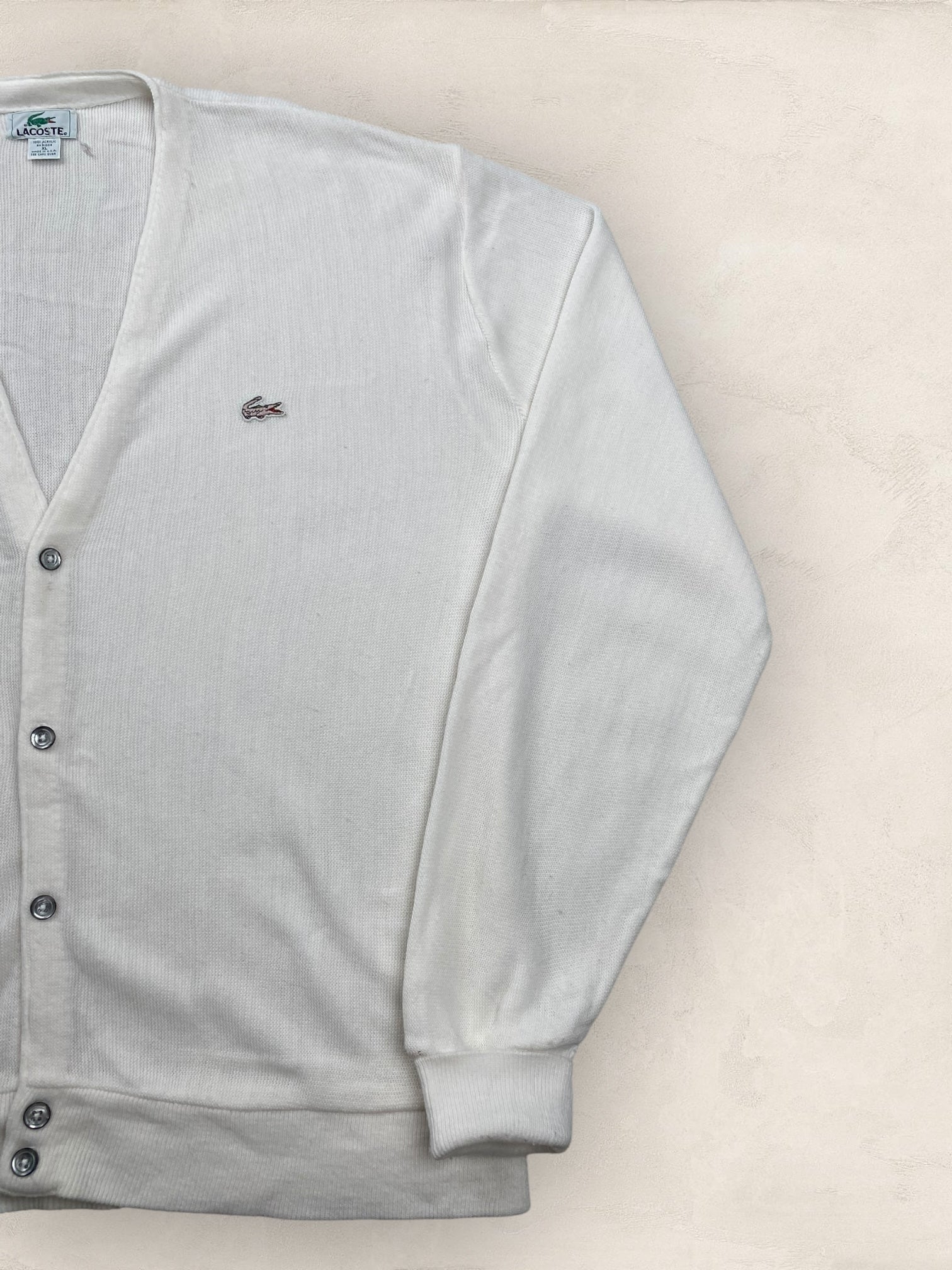 Cardigan Homme Lacoste Blanc XL Ref:3172 - Blanc - XL - amifrip