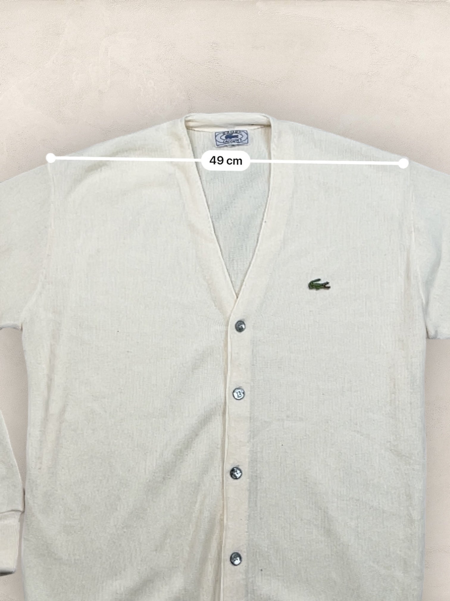 Cardigan Homme Lacoste Blanc XL Ref:3382 - Blanc - XL - amifrip