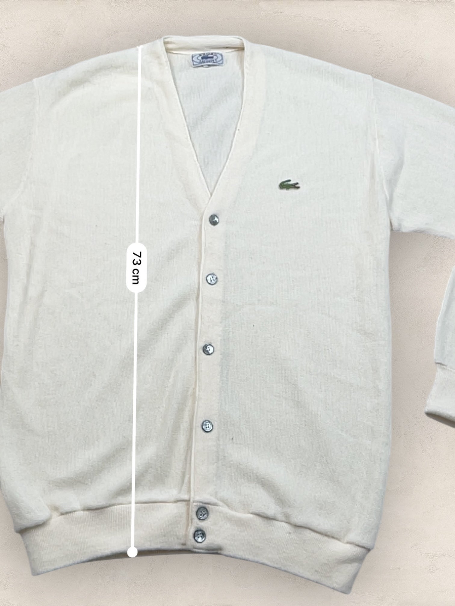 Cardigan Homme Lacoste Blanc XL Ref:3382 - Blanc - XL - amifrip