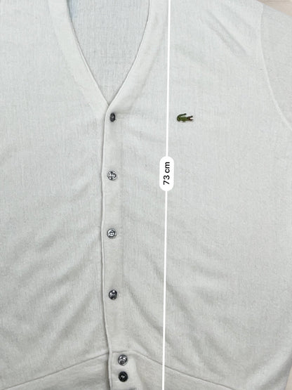 Cardigan Homme Lacoste Blanc XXL Ref:3106 - Blanc - XXL - amifrip