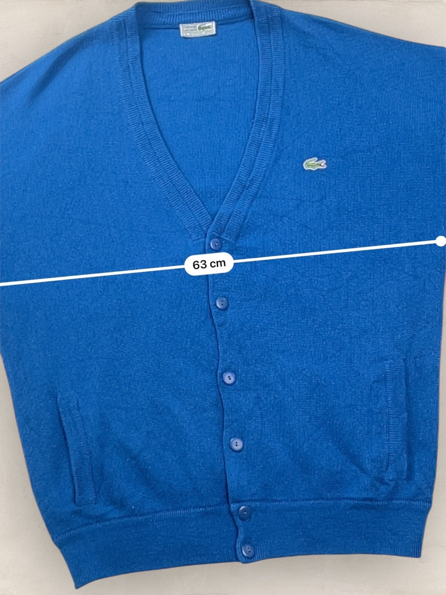 Cardigan Homme Lacoste Bleu électrique XL Ref:3150 - Bleu électrique - XL - amifrip