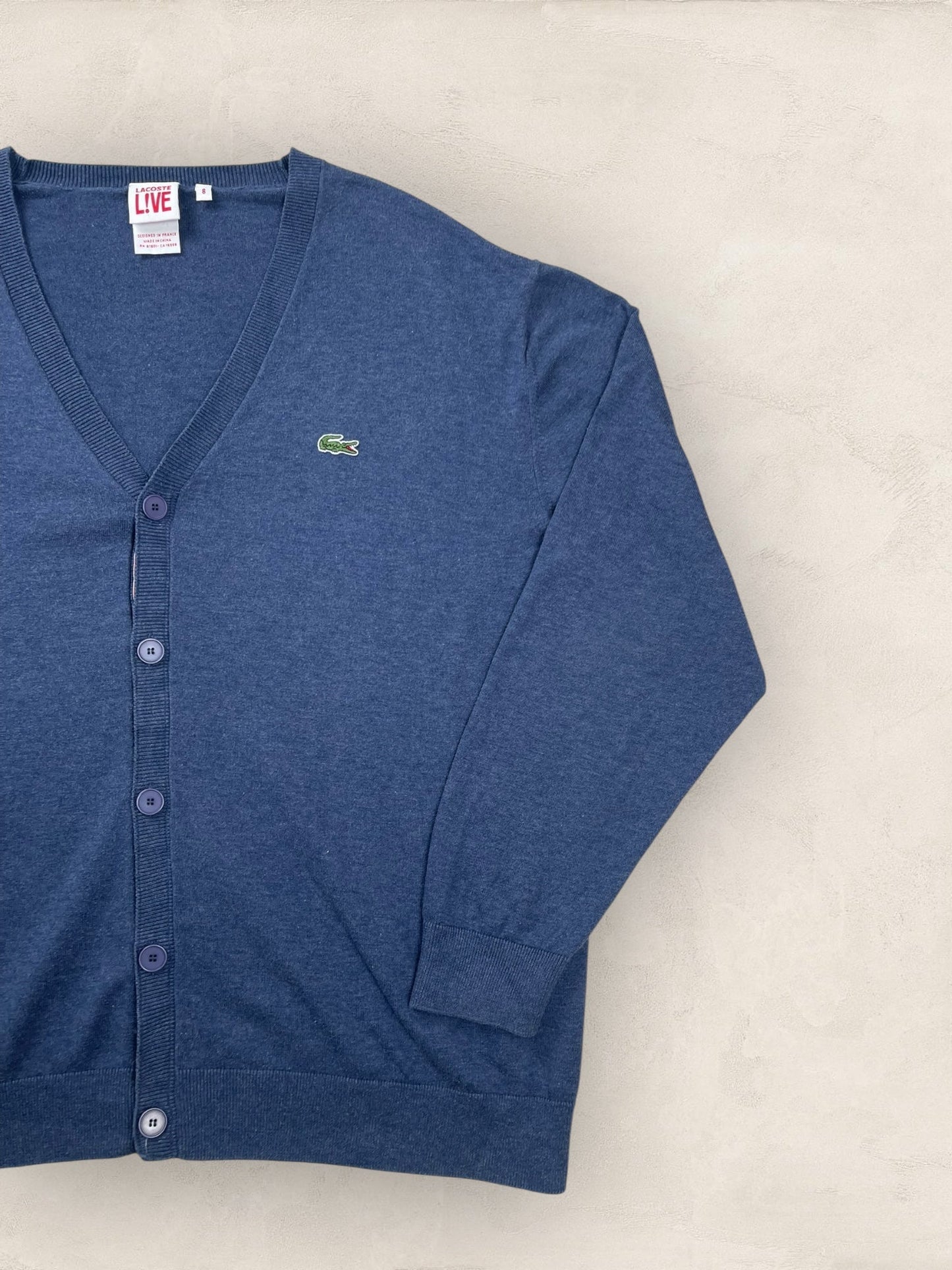Cardigan Homme Lacoste Bleu L Ref:3135 - Bleu - L - amifrip