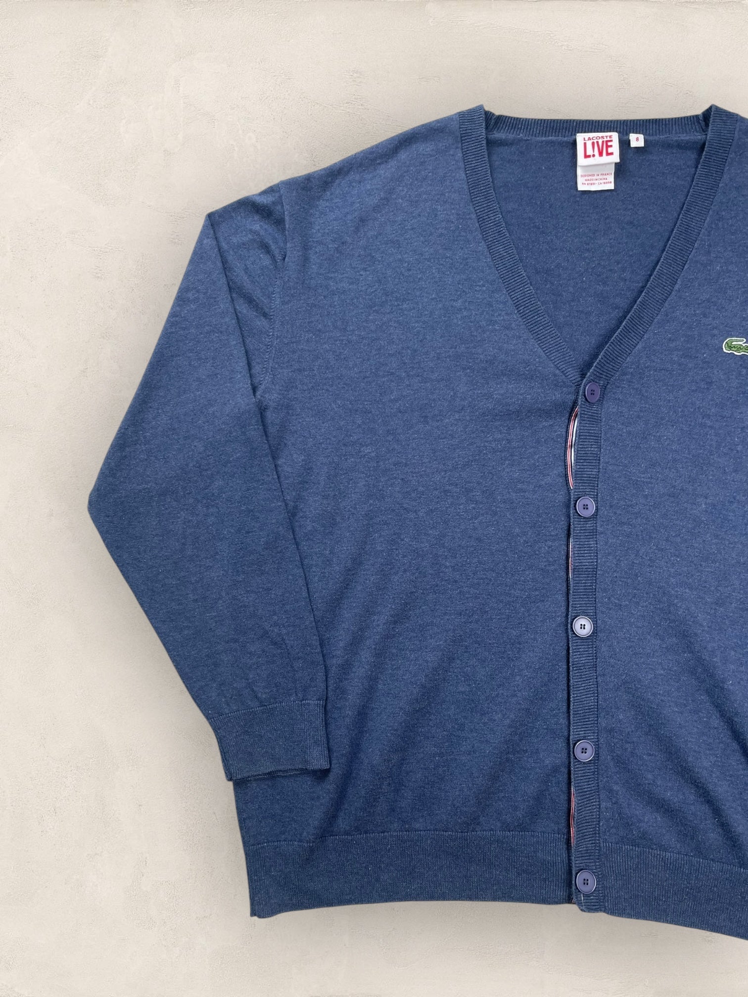 Cardigan Homme Lacoste Bleu L Ref:3135 - Bleu - L - amifrip