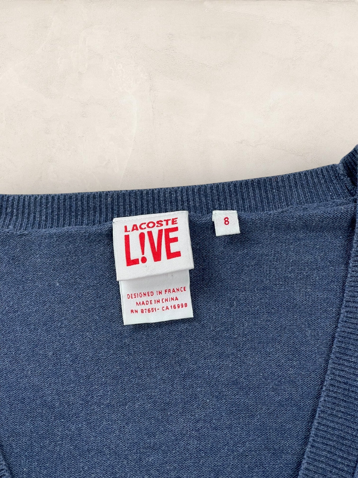 Cardigan Homme Lacoste Bleu L Ref:3135 - Bleu - L - amifrip