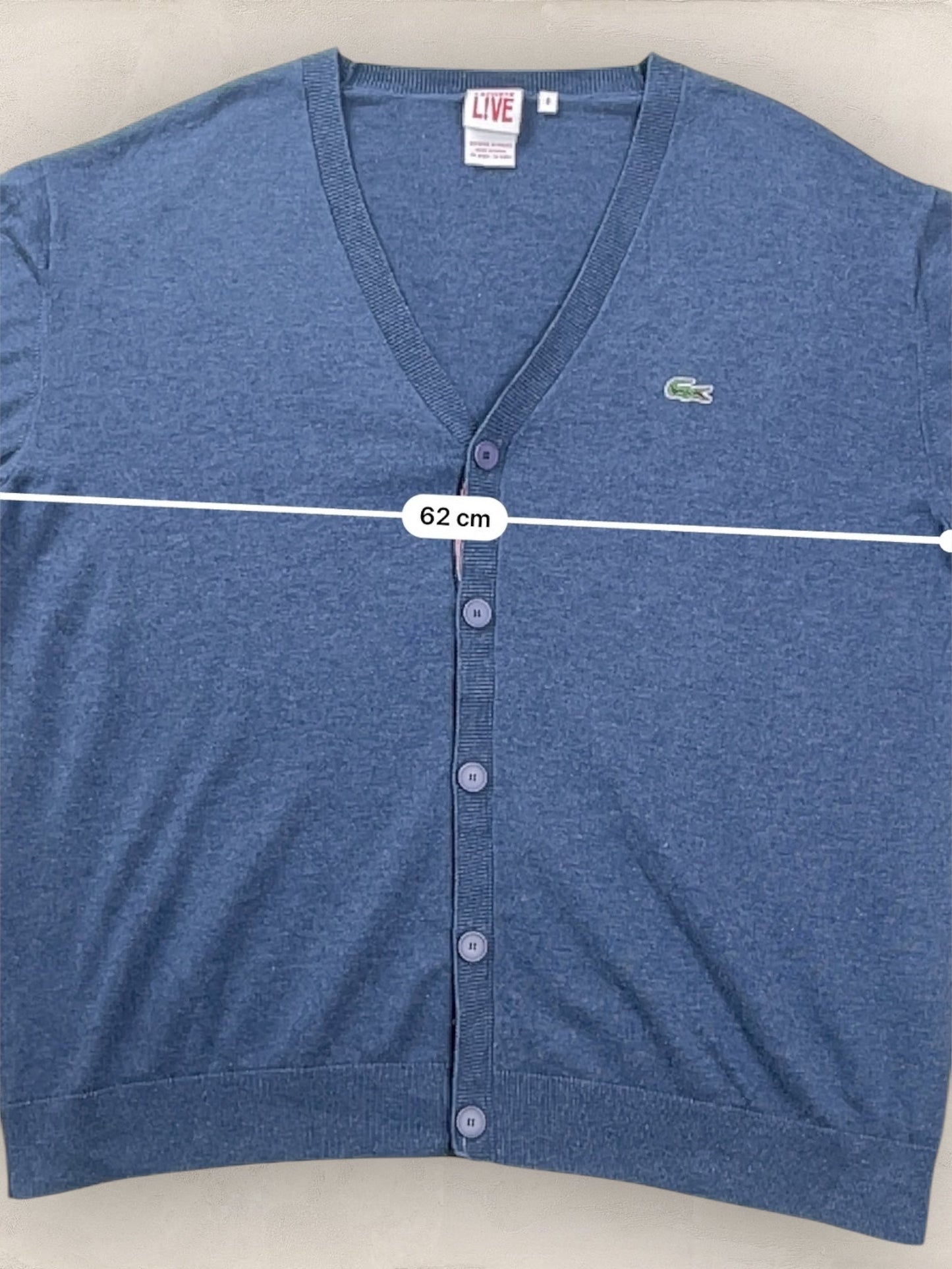 Cardigan Homme Lacoste Bleu L Ref:3135 - Bleu - L - amifrip