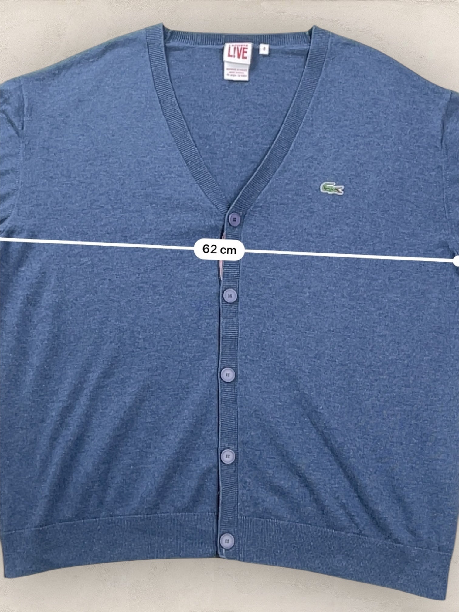Cardigan Homme Lacoste Bleu L Ref:3135 - Bleu - L - amifrip