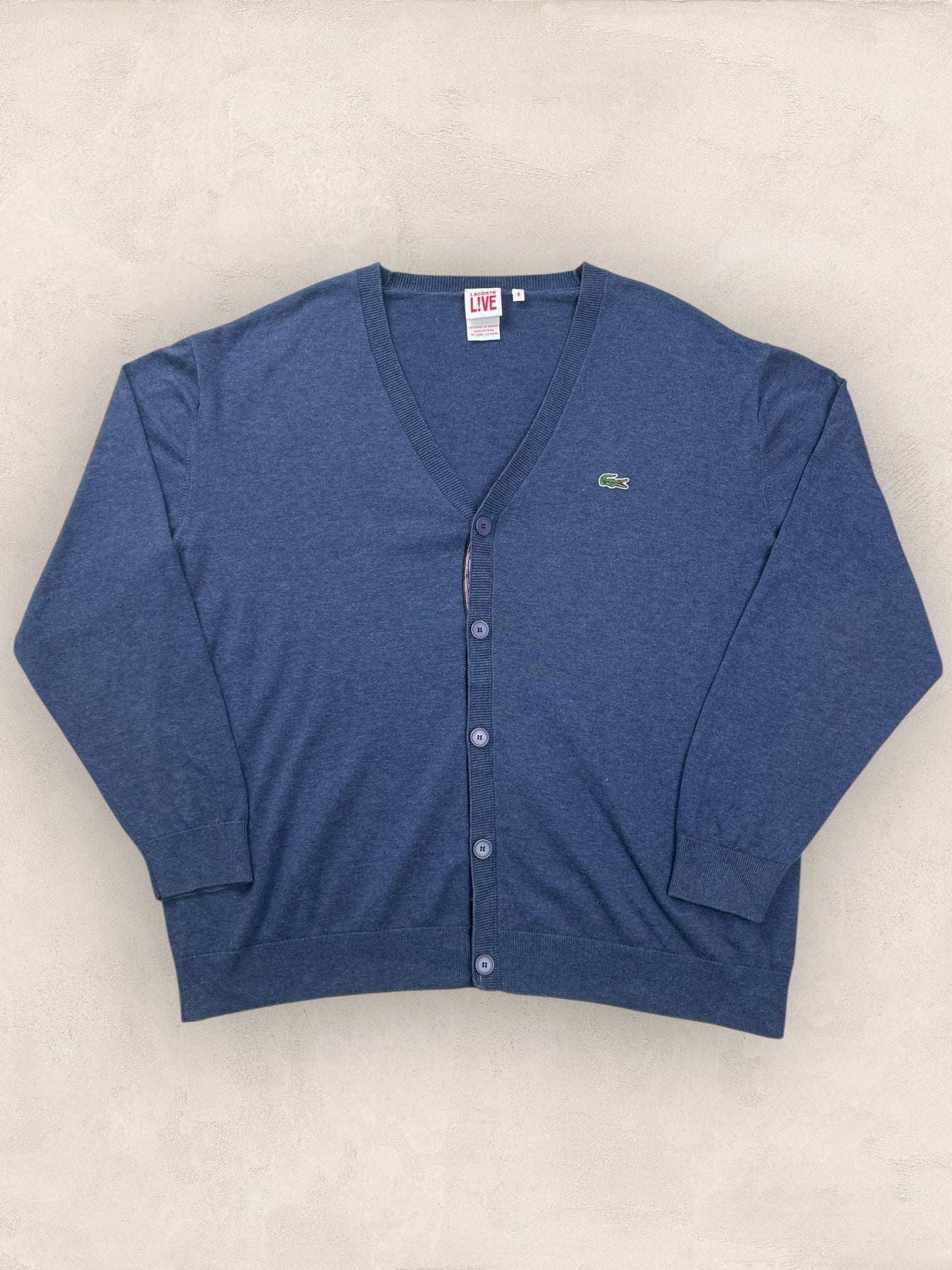 Cardigan Homme Lacoste Bleu L Ref:3135 - Bleu - L - amifrip