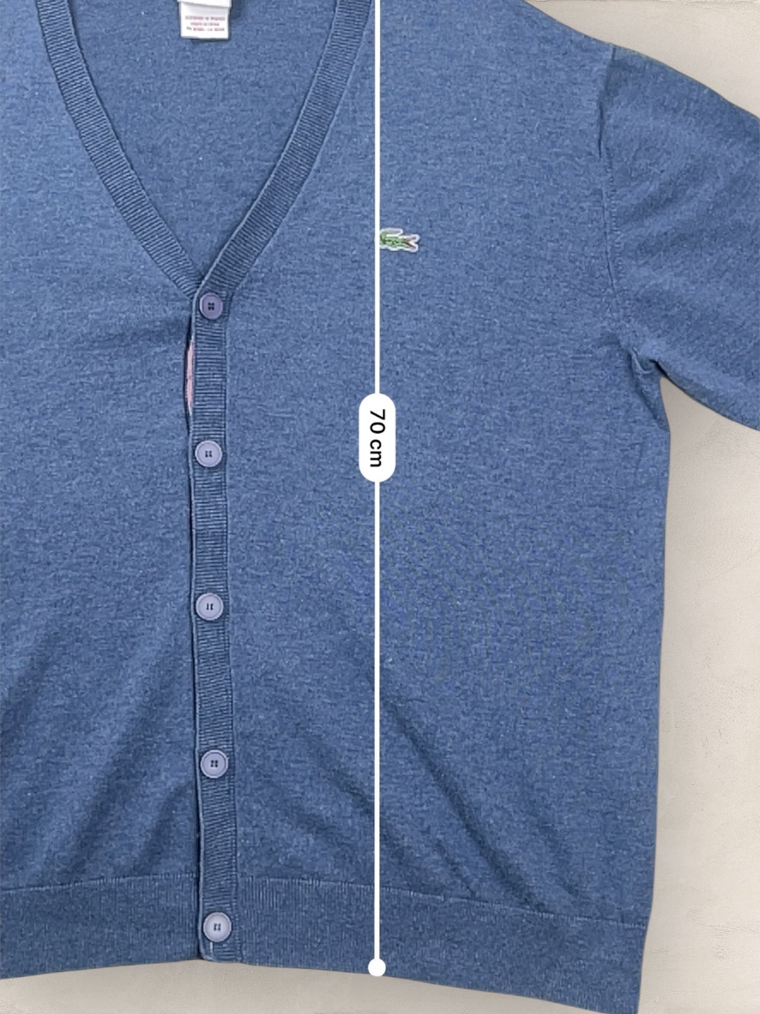 Cardigan Homme Lacoste Bleu L Ref:3135 - Bleu - L - amifrip
