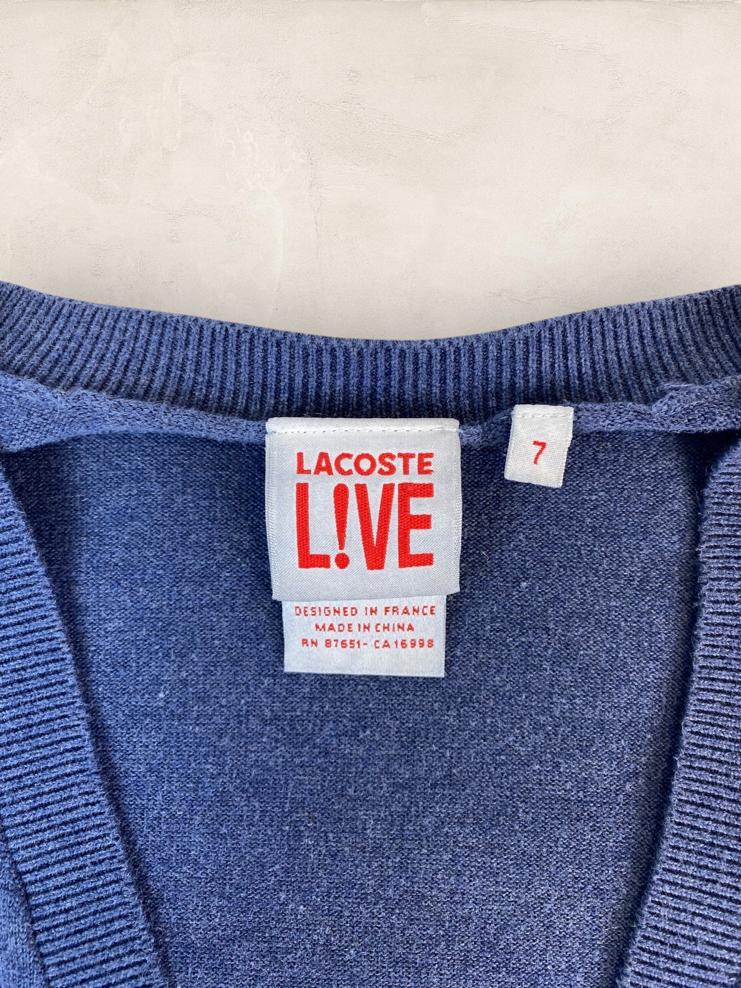 Cardigan Homme Lacoste Bleu L Ref:3915 - Bleu - L - amifrip