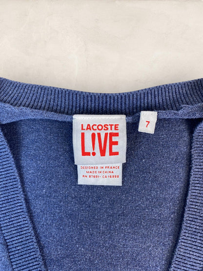Cardigan Homme Lacoste Bleu L Ref:3915 - Bleu - L - amifrip