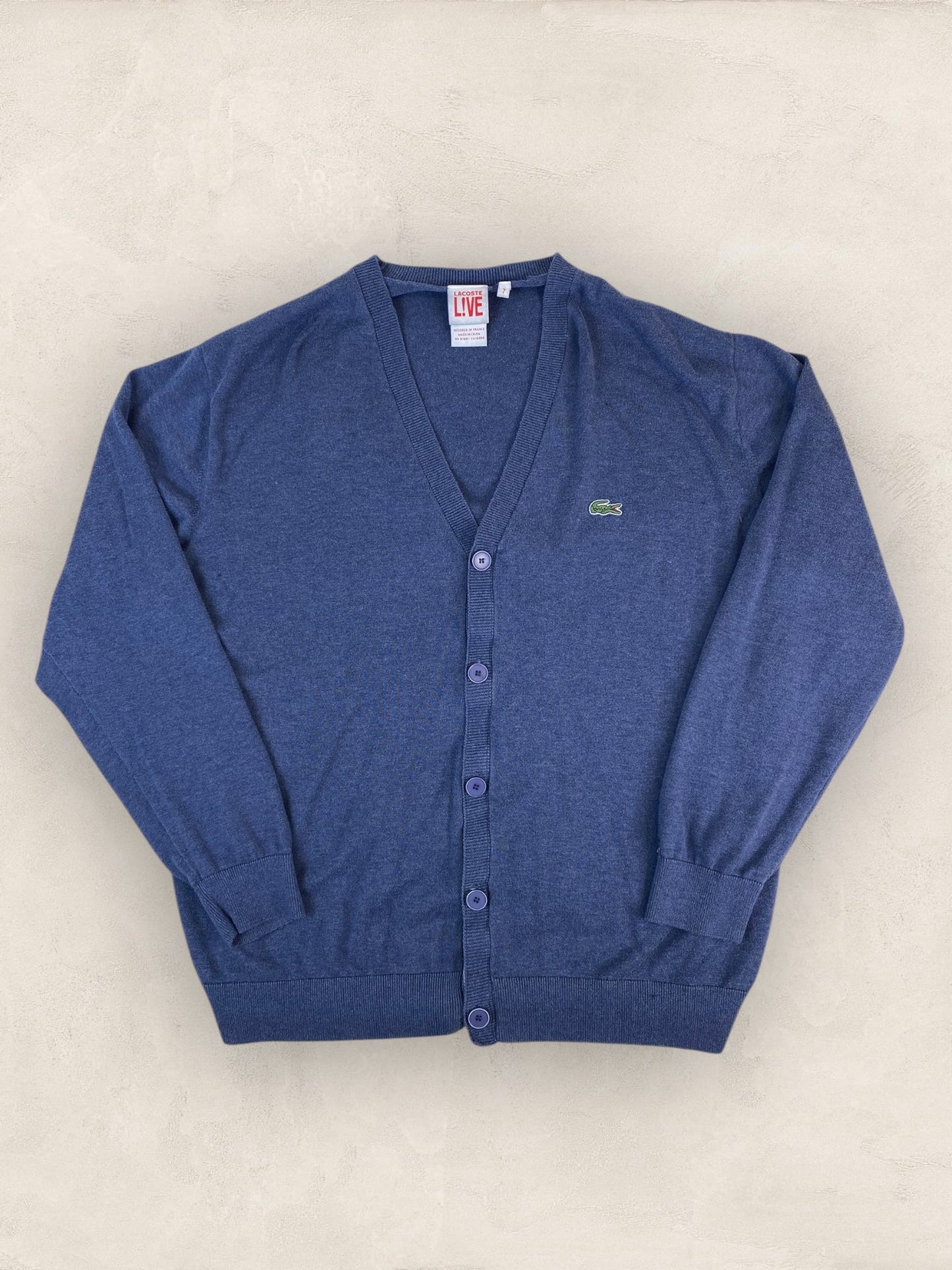 Cardigan Homme Lacoste Bleu L Ref:3915 - Bleu - L - amifrip