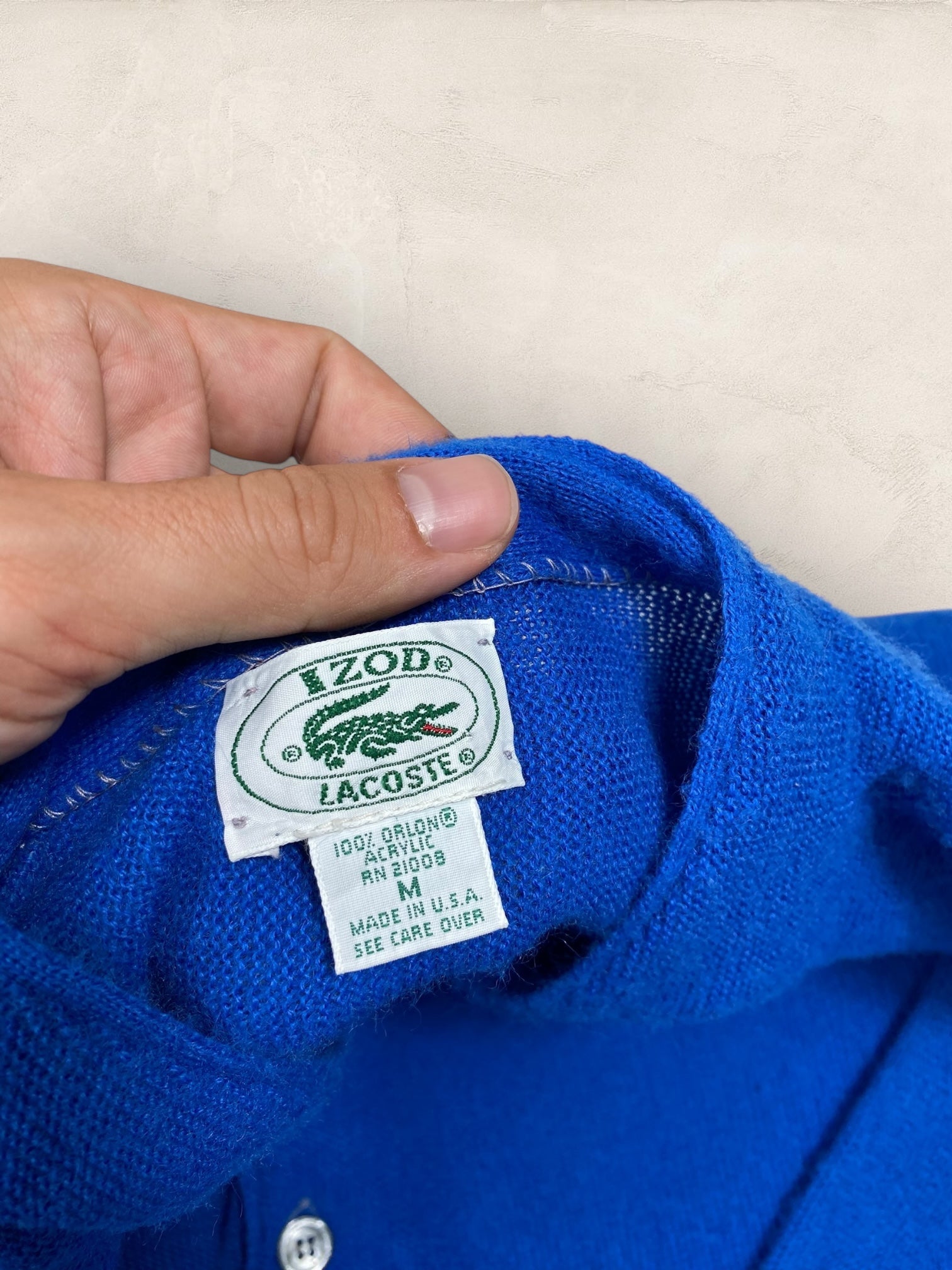 Cardigan Homme Lacoste BLEU M Ref:2870 - BLEU - M - amifrip - Friperie en ligne et vêtements vintage