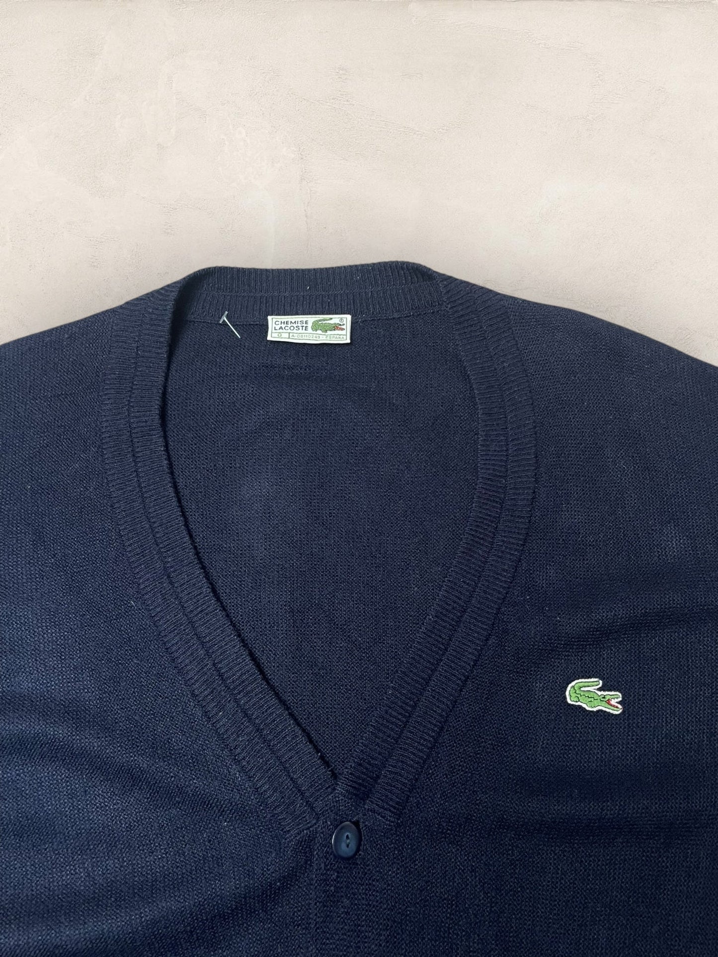 Cardigan Homme Lacoste Bleu Marine 2XL Ref:3838 - Bleu Marine - 2XL - amifrip