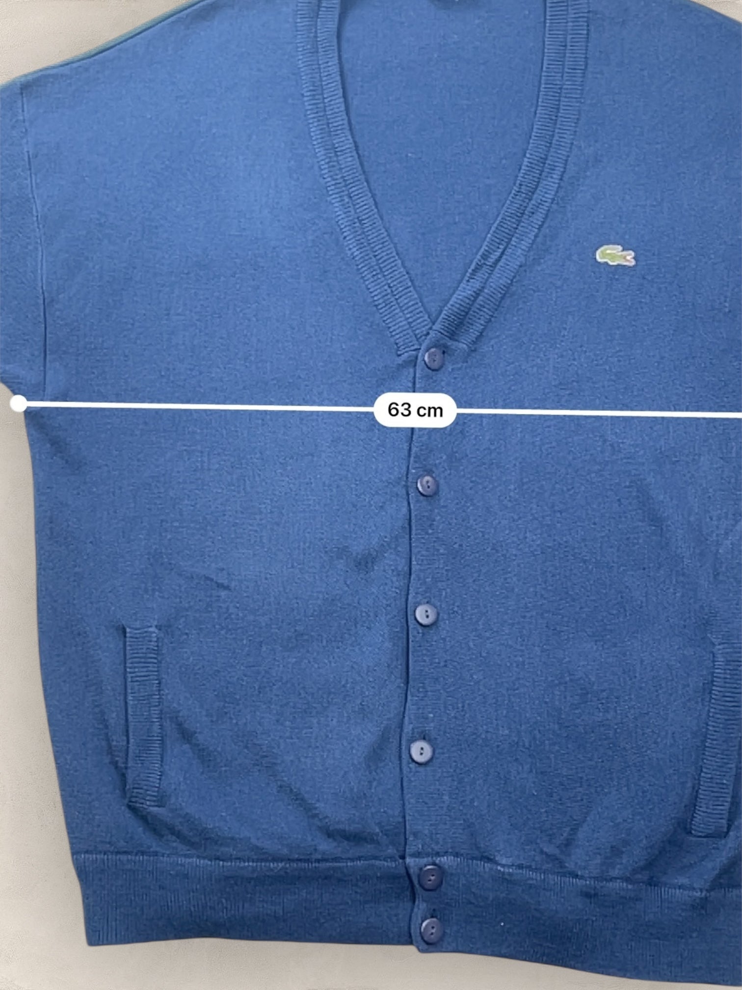 Cardigan Homme Lacoste Bleu Marine XL Ref:3145 - Bleu Marine - XL - amifrip