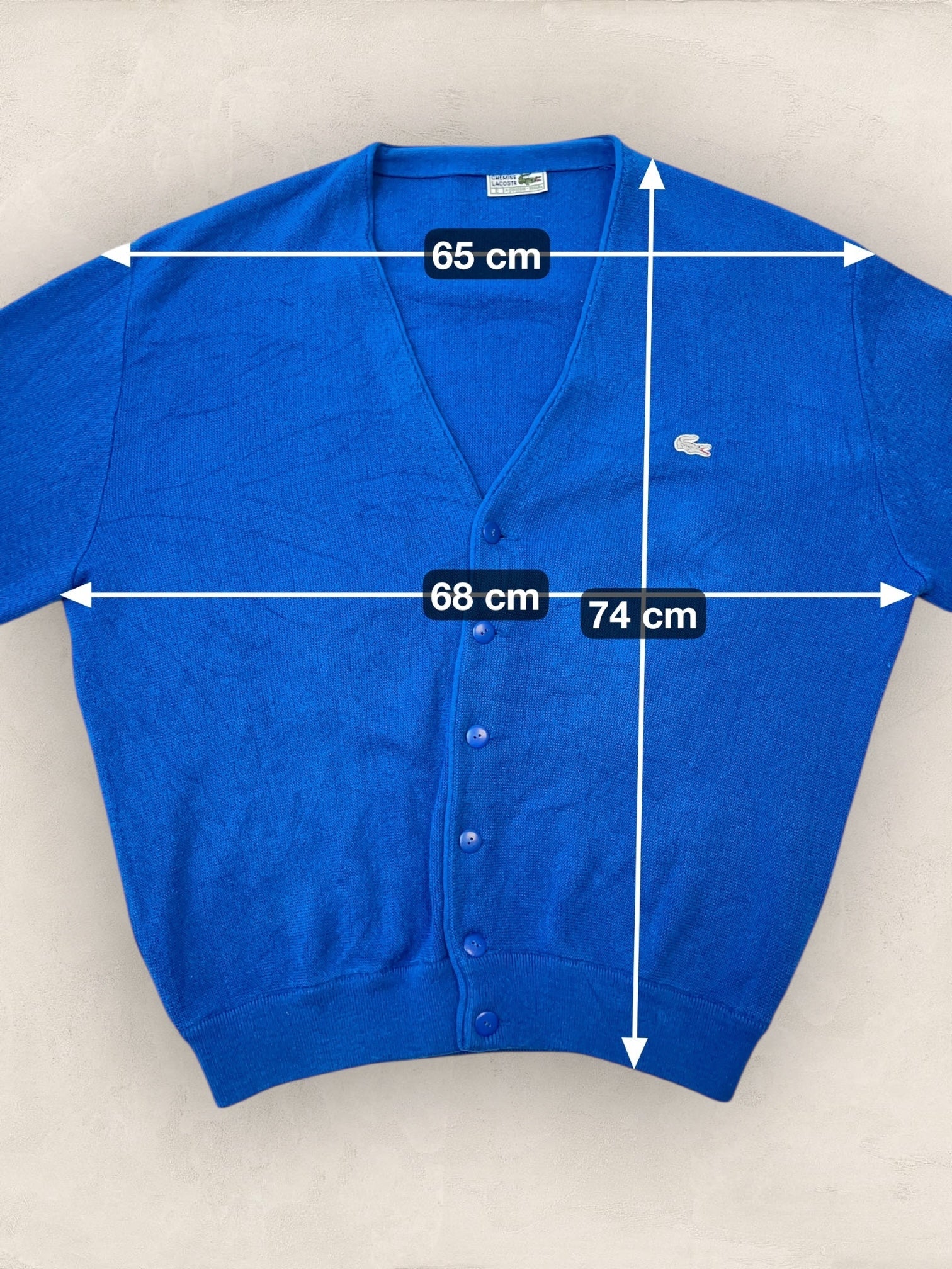 Cardigan Homme Lacoste Bleu XL Ref:3984 - Bleu - XL - amifrip