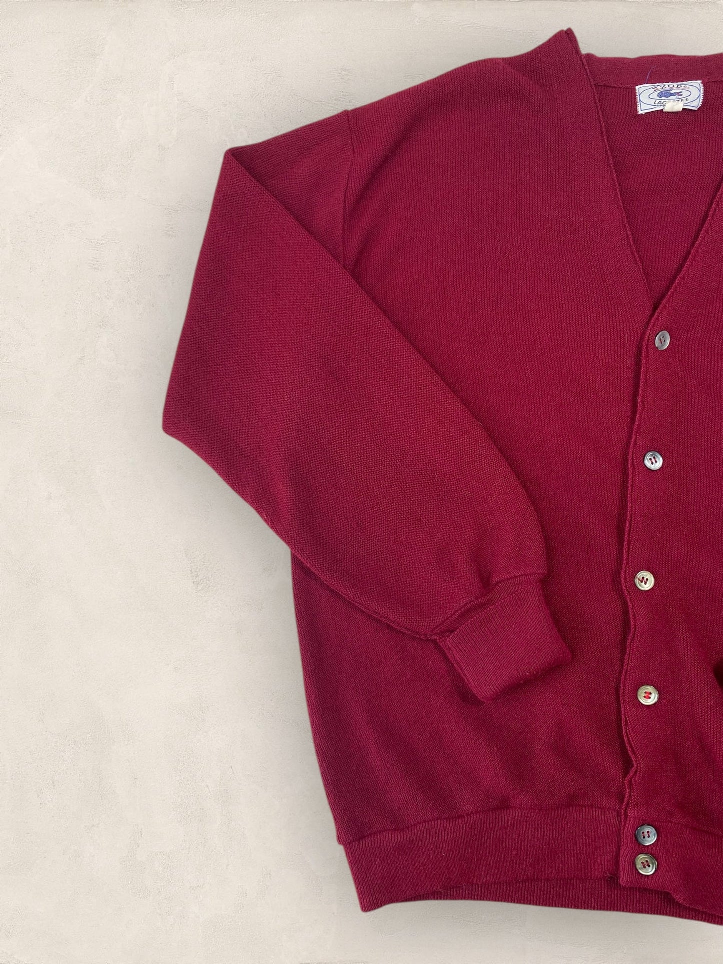Cardigan Homme Lacoste BORDEAUX L Ref:2871 - BORDEAUX - L - amifrip - Friperie en ligne et vêtements vintage