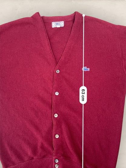 Cardigan Homme Lacoste BORDEAUX L Ref:2871 - BORDEAUX - L - amifrip - Friperie en ligne et vêtements vintage