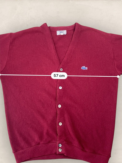 Cardigan Homme Lacoste BORDEAUX L Ref:2871 - BORDEAUX - L - amifrip - Friperie en ligne et vêtements vintage