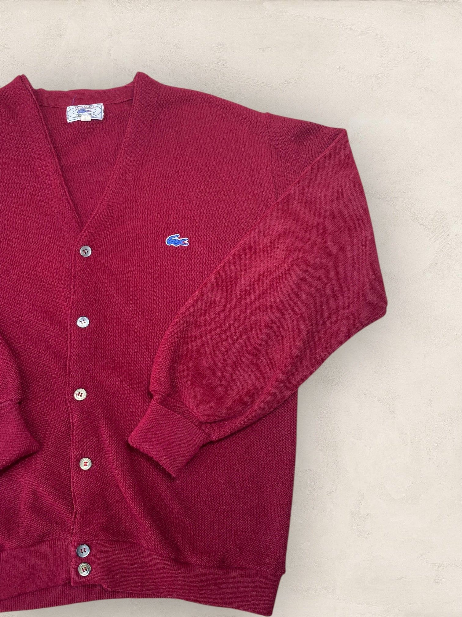 Cardigan Homme Lacoste BORDEAUX L Ref:2871 - BORDEAUX - L - amifrip - Friperie en ligne et vêtements vintage
