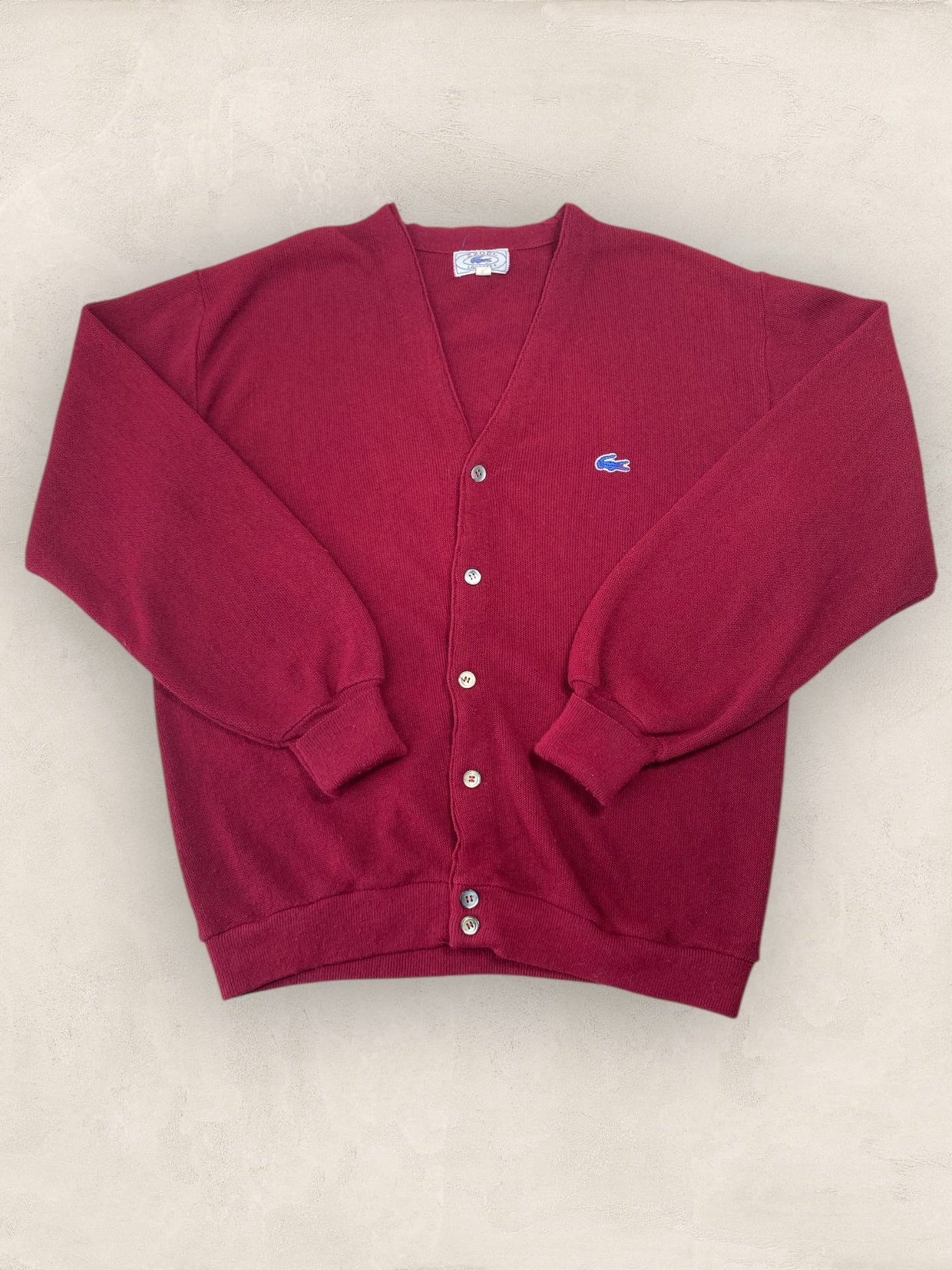 Cardigan Homme Lacoste BORDEAUX L Ref:2871 - BORDEAUX - L - amifrip - Friperie en ligne et vêtements vintage