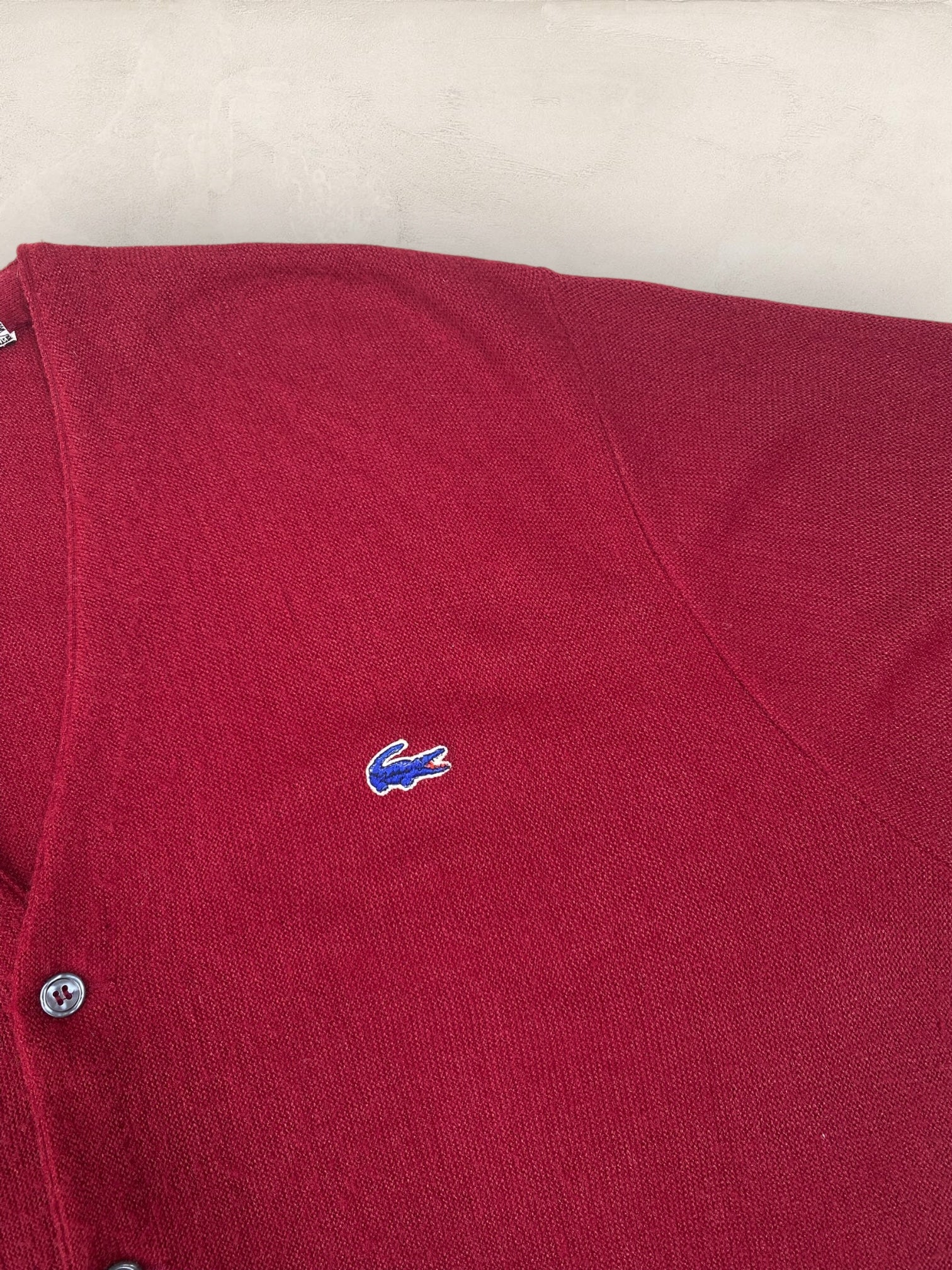 Cardigan Homme Lacoste BORDEAUX L Ref:2875 - BORDEAUX - L - amifrip - Friperie en ligne et vêtements vintage