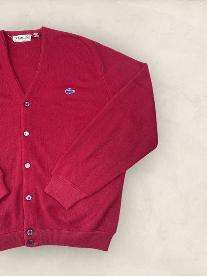 Cardigan Homme Lacoste BORDEAUX L Ref:2875 - BORDEAUX - L - amifrip - Friperie en ligne et vêtements vintage