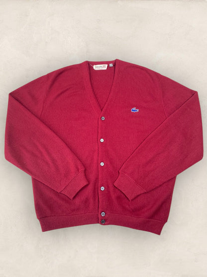 Cardigan Homme Lacoste BORDEAUX L Ref:2875 - BORDEAUX - L - amifrip - Friperie en ligne et vêtements vintage