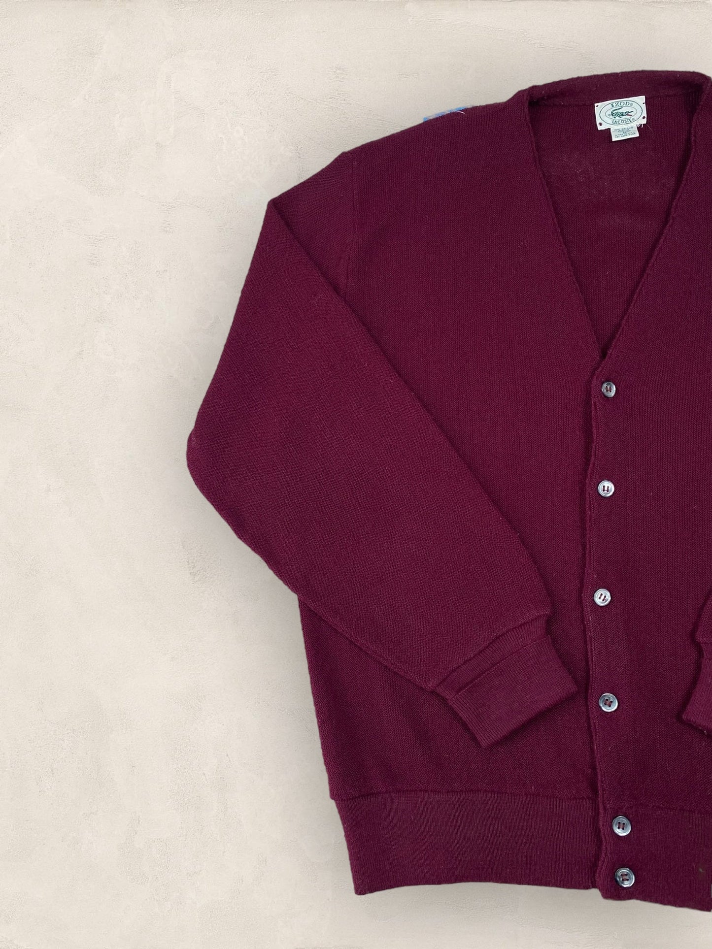 Cardigan Homme Lacoste BORDEAUX M Ref:2864 - BORDEAUX - M - amifrip - Friperie en ligne et vêtements vintage