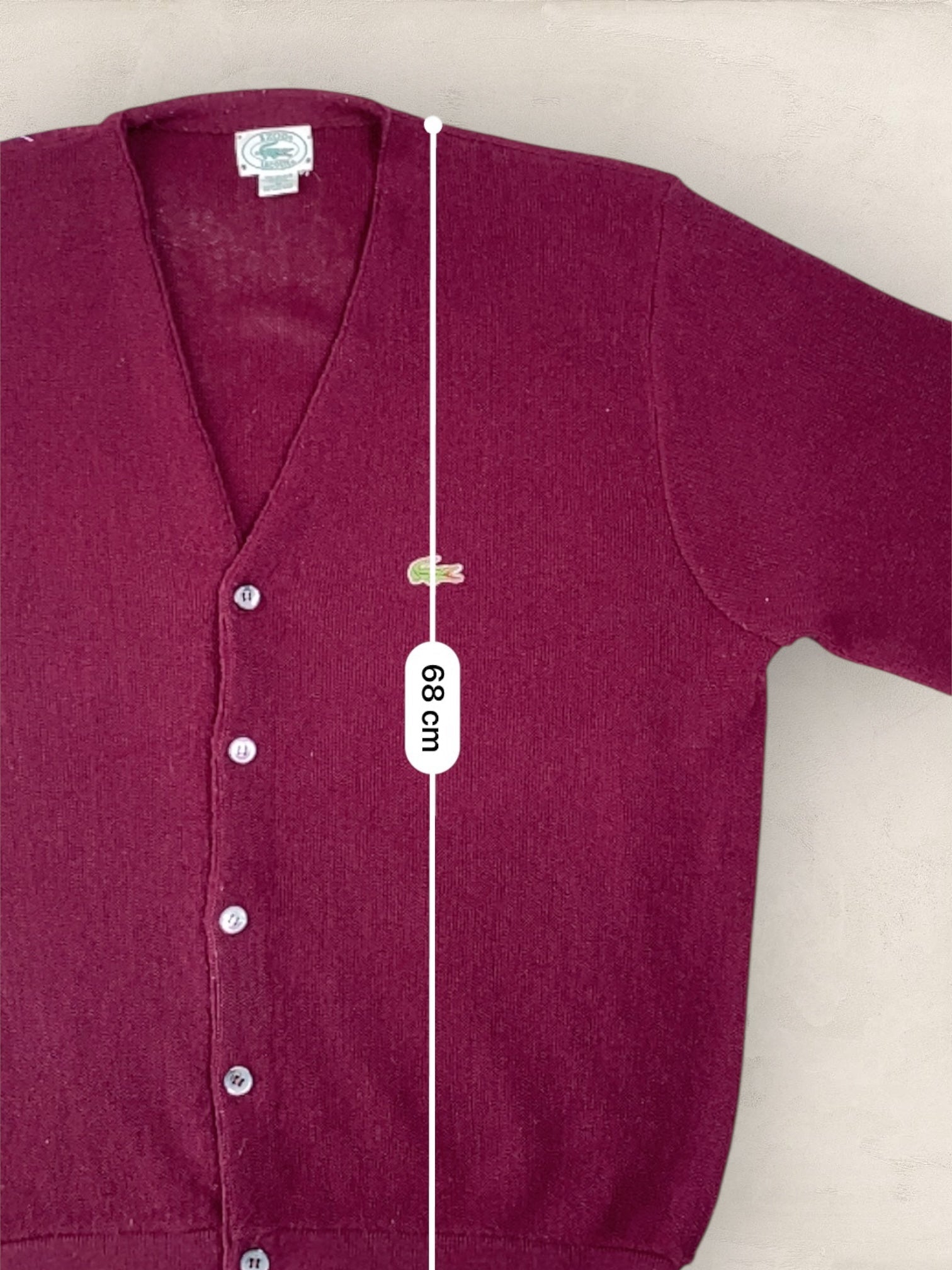 Cardigan Homme Lacoste BORDEAUX M Ref:2864 - BORDEAUX - M - amifrip - Friperie en ligne et vêtements vintage