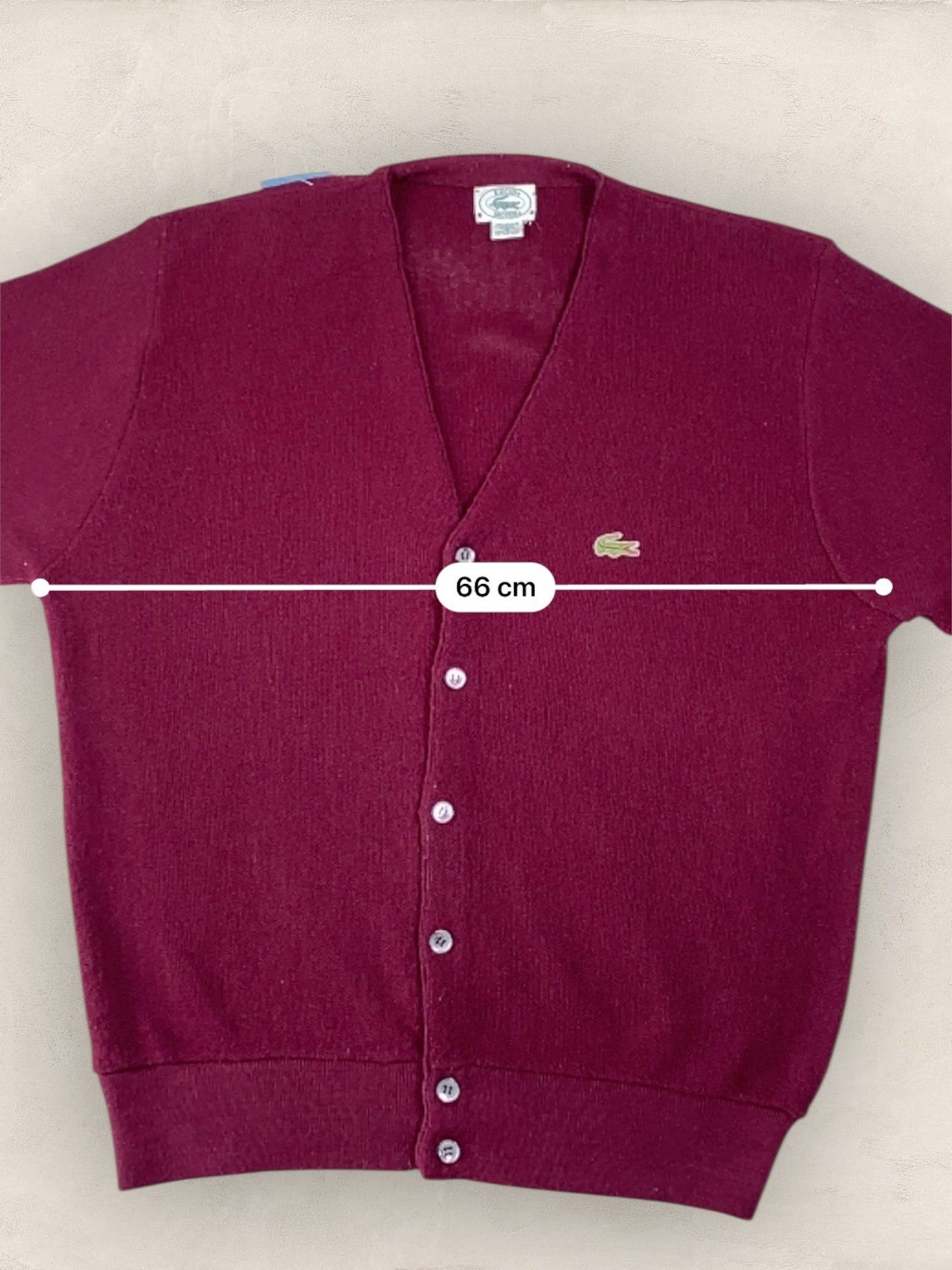 Cardigan Homme Lacoste BORDEAUX M Ref:2864 - BORDEAUX - M - amifrip - Friperie en ligne et vêtements vintage
