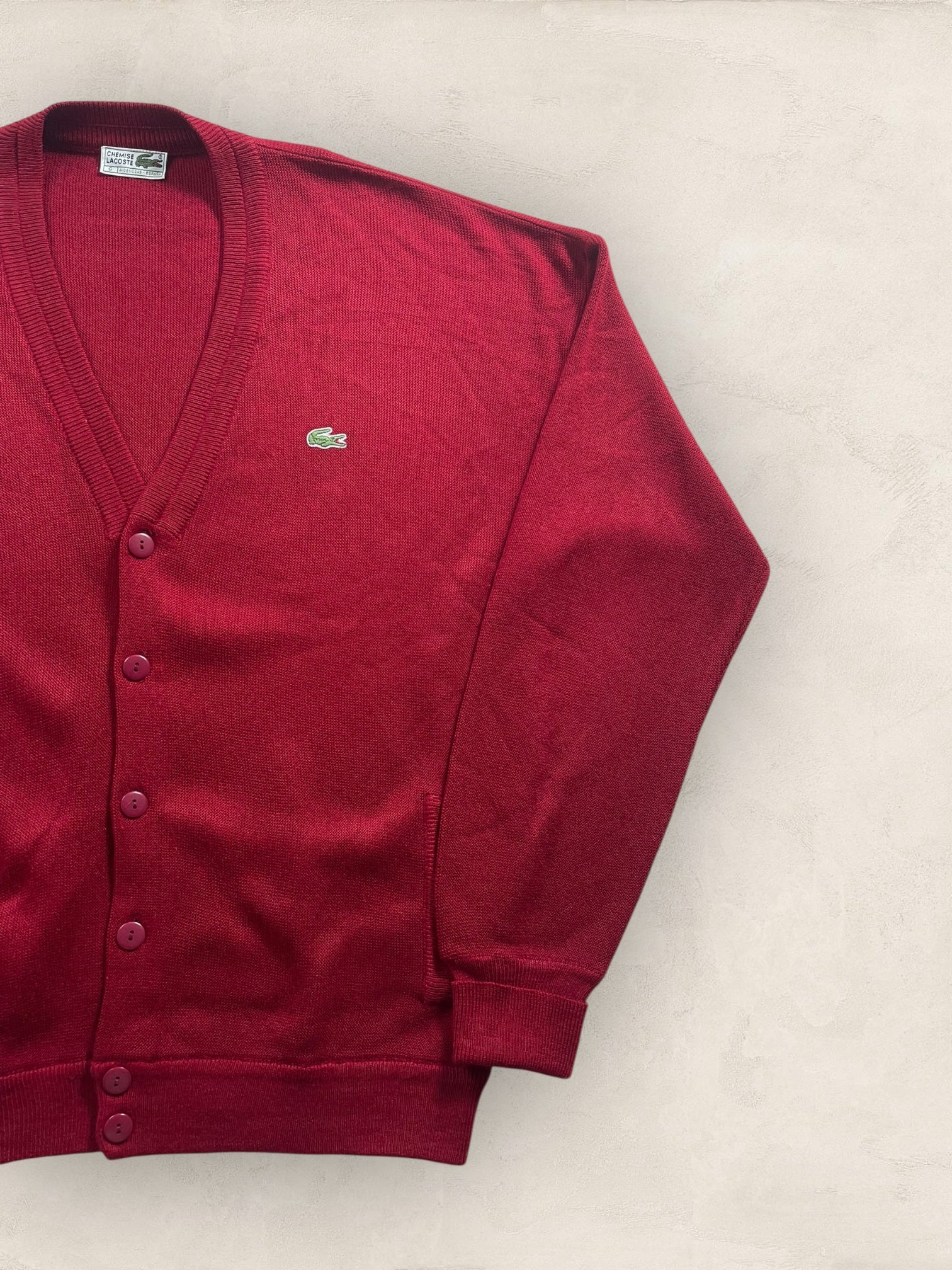 Cardigan Homme Lacoste Bordeaux XL Ref:3098 - Bordeaux - XL - amifrip