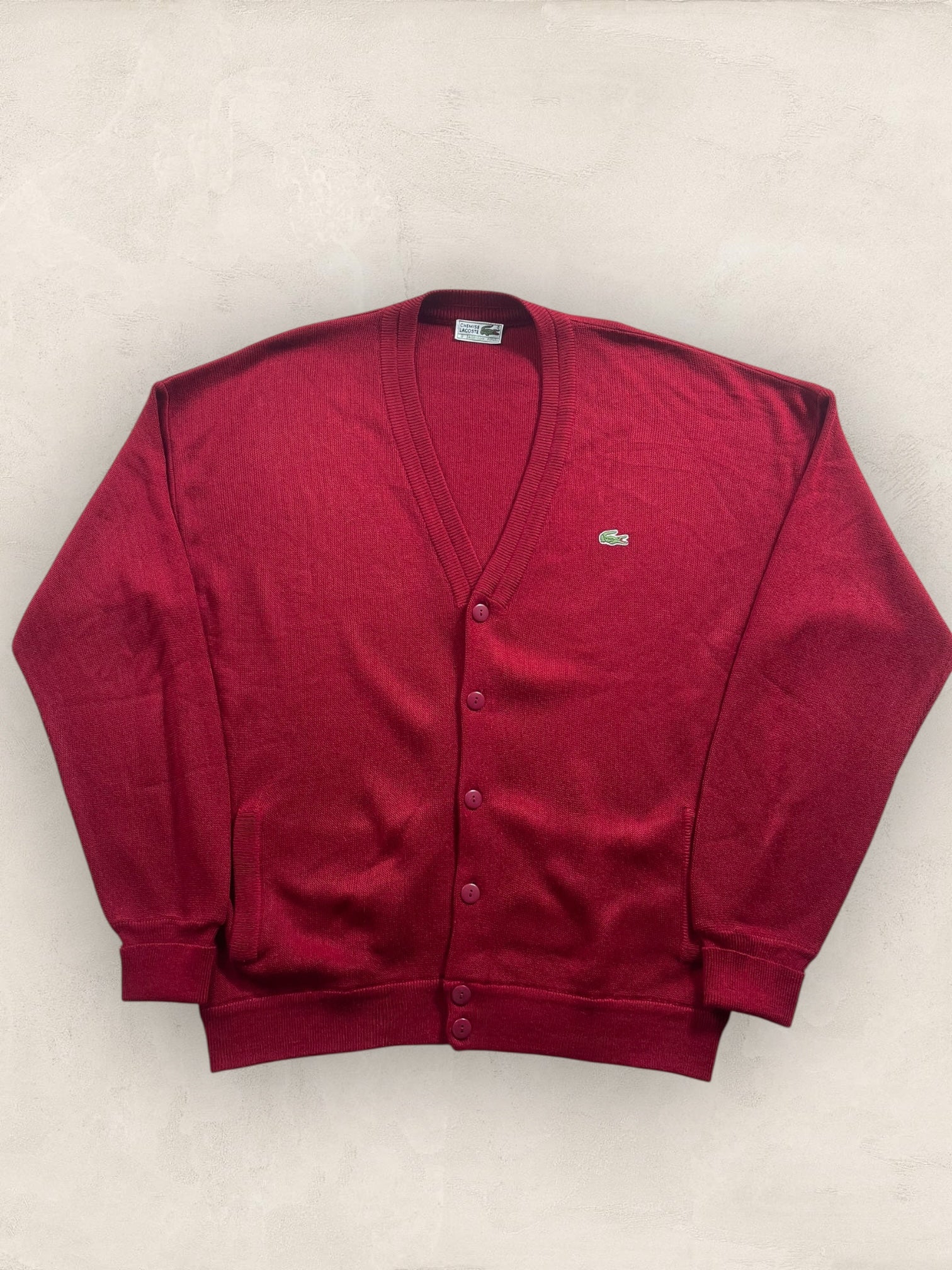 Cardigan Homme Lacoste Bordeaux XL Ref:3098 - Bordeaux - XL - amifrip