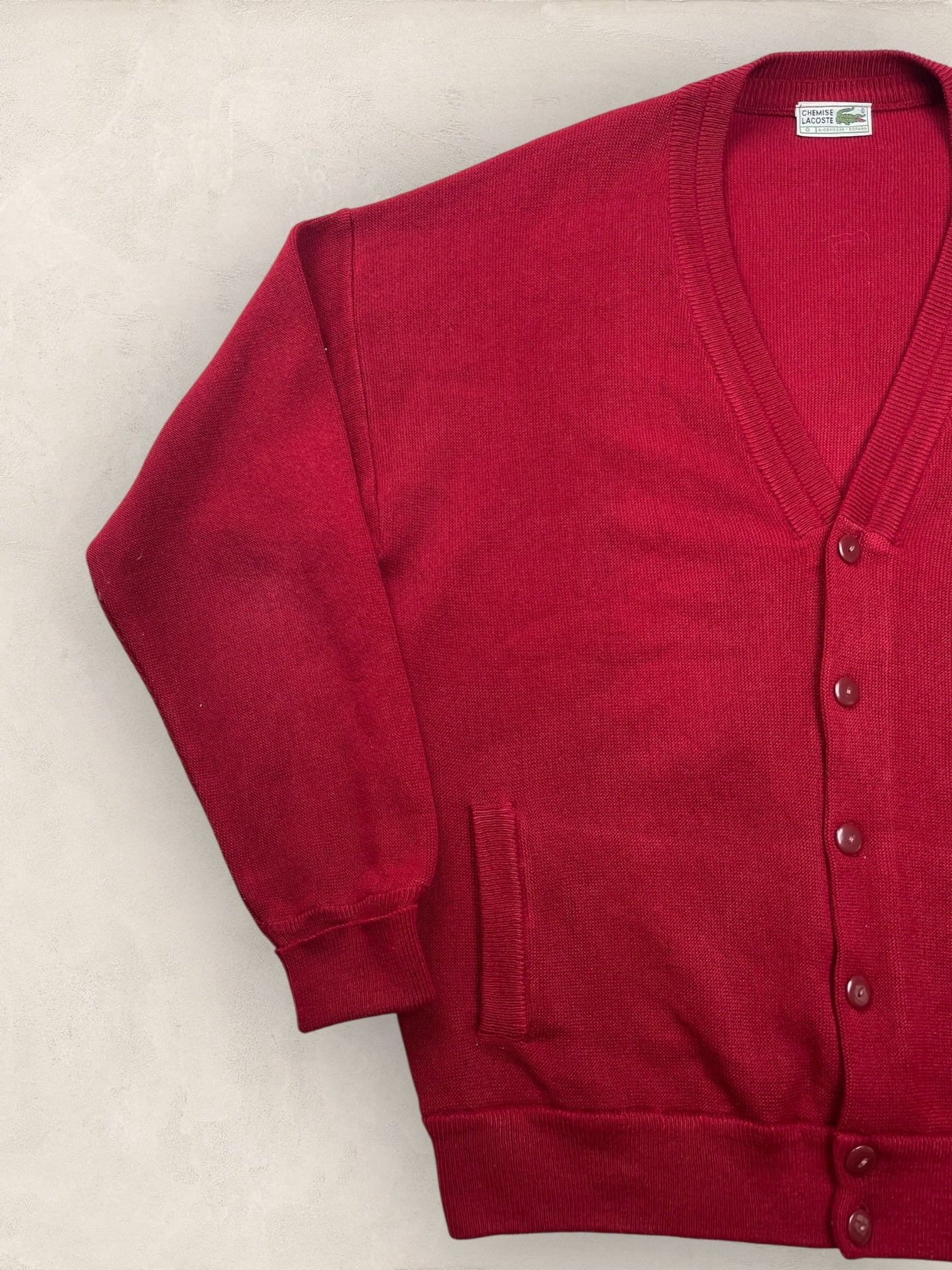 Cardigan Homme Lacoste Bordeaux XL Ref:3109 - Bordeaux - XL - amifrip