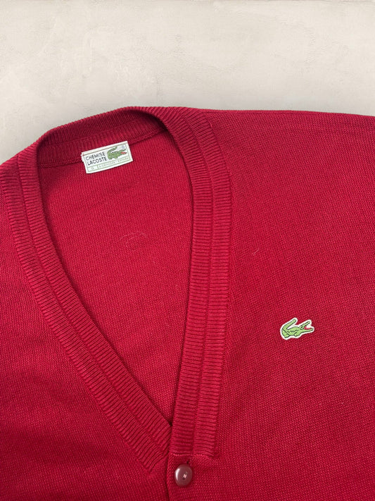 Cardigan Homme Lacoste Bordeaux XL Ref:3109 - Bordeaux - XL - amifrip