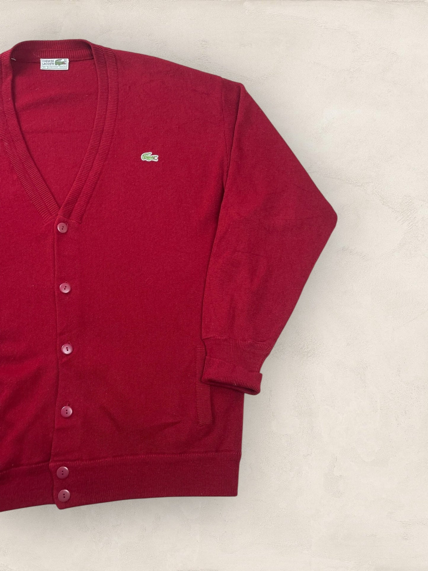 Cardigan Homme Lacoste Bordeaux XL Ref:3136 - Bordeaux - XL - amifrip