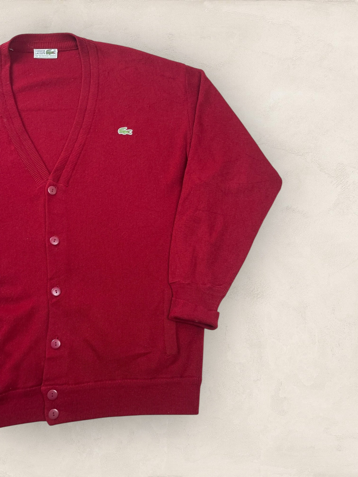 Cardigan Homme Lacoste Bordeaux XL Ref:3136 - Bordeaux - XL - amifrip