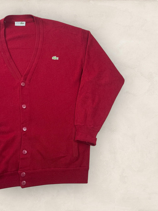 Cardigan Homme Lacoste Bordeaux XL Ref:3136 - Bordeaux - XL - amifrip