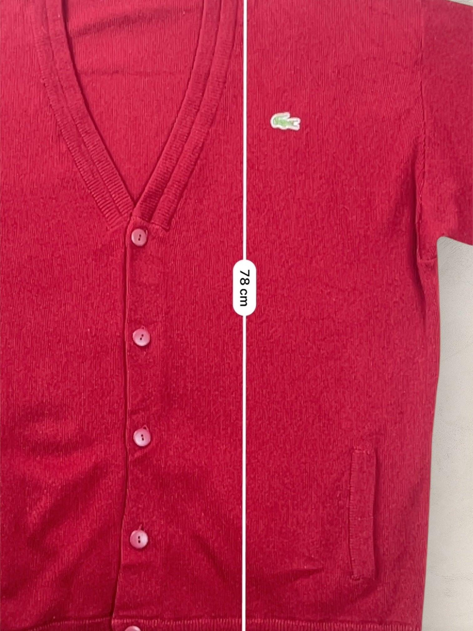 Cardigan Homme Lacoste Bordeaux XL Ref:3136 - Bordeaux - XL - amifrip