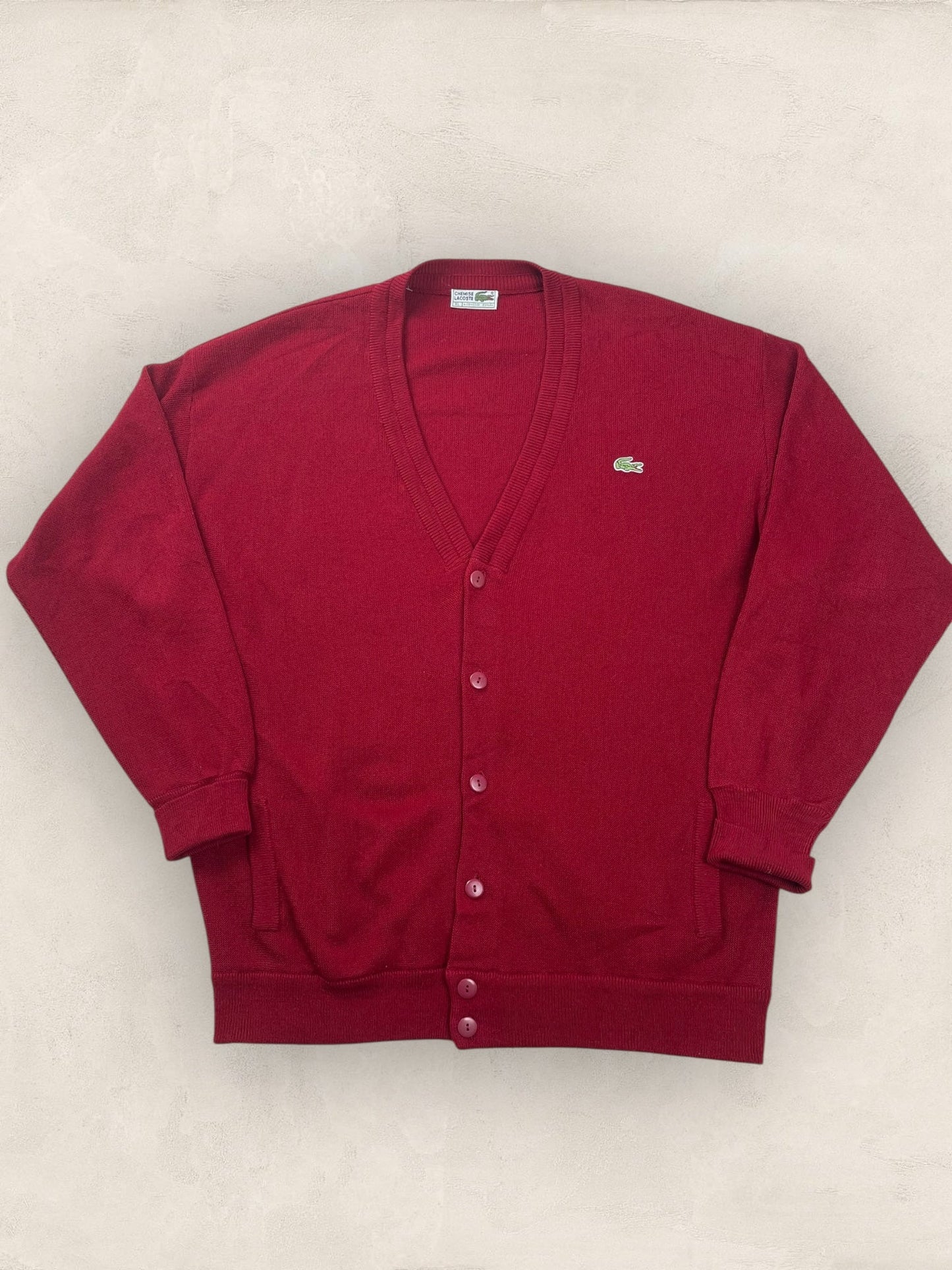 Cardigan Homme Lacoste Bordeaux XL Ref:3136 - Bordeaux - XL - amifrip