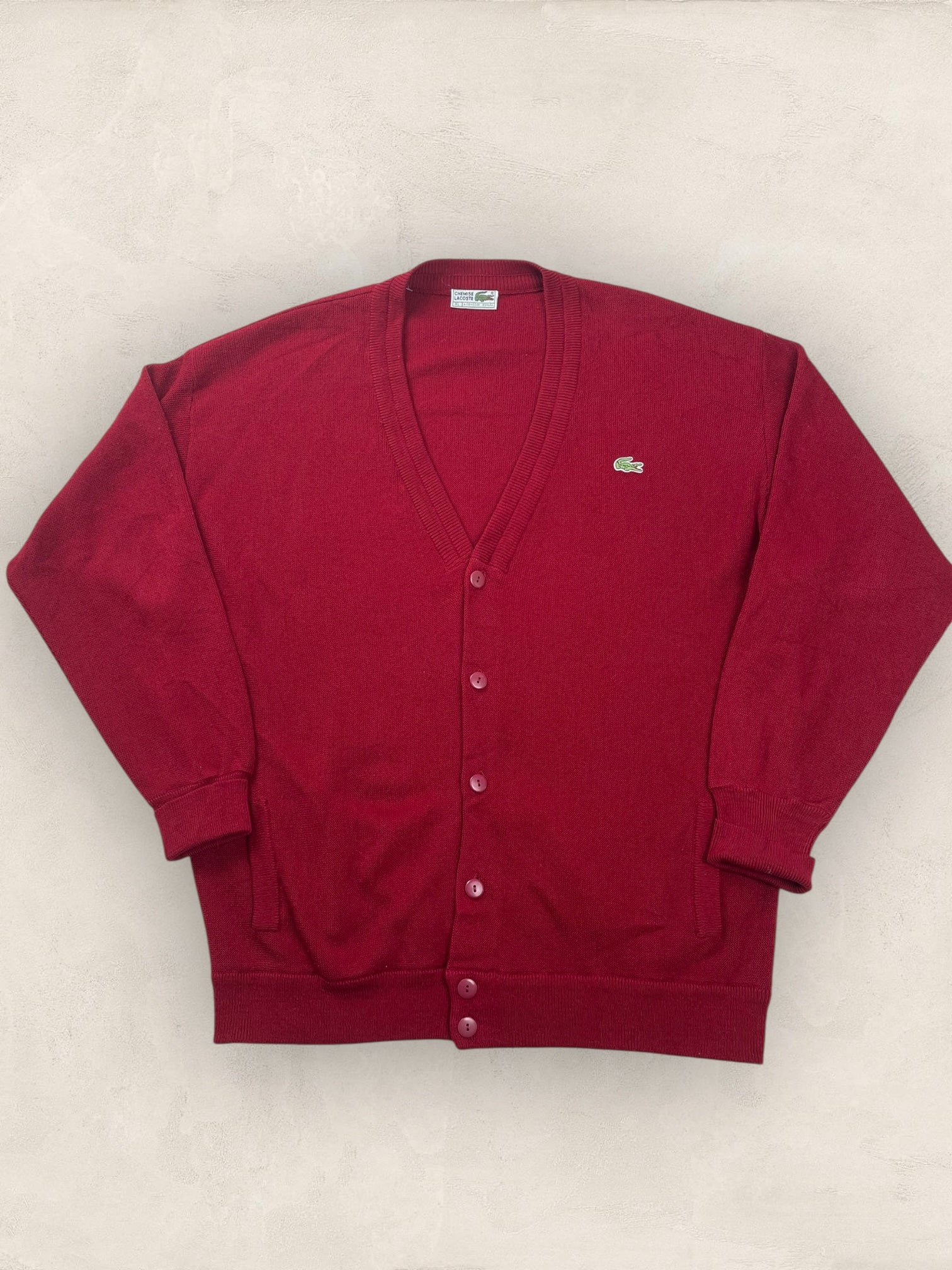 Cardigan Homme Lacoste Bordeaux XL Ref:3136 - Bordeaux - XL - amifrip