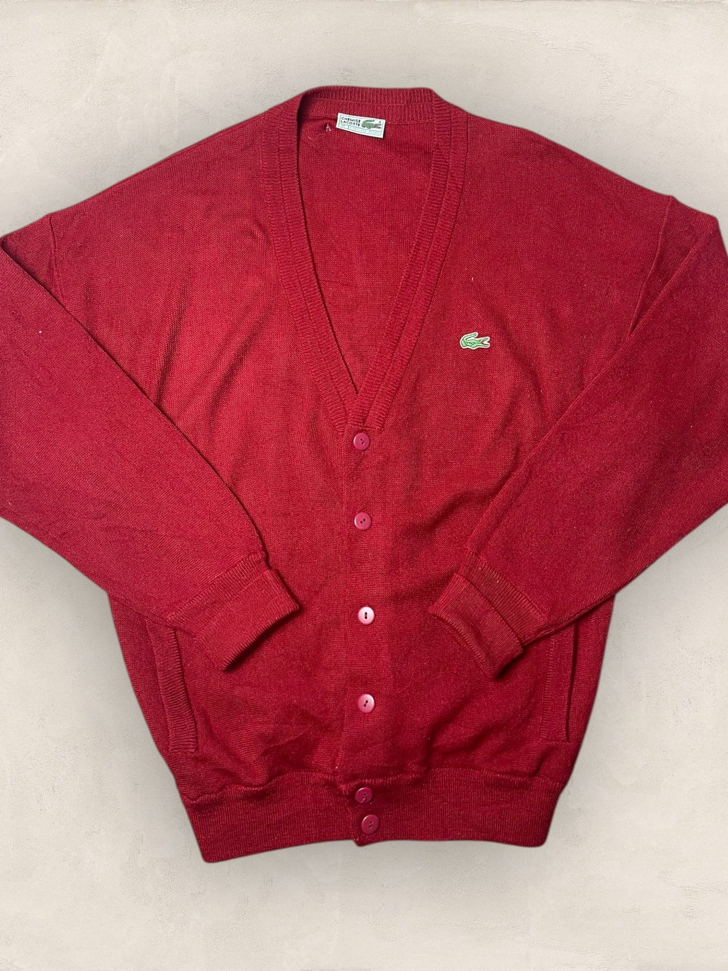 Cardigan Homme Lacoste Bordeaux XL Ref:3849 - Bordeaux - XL - amifrip