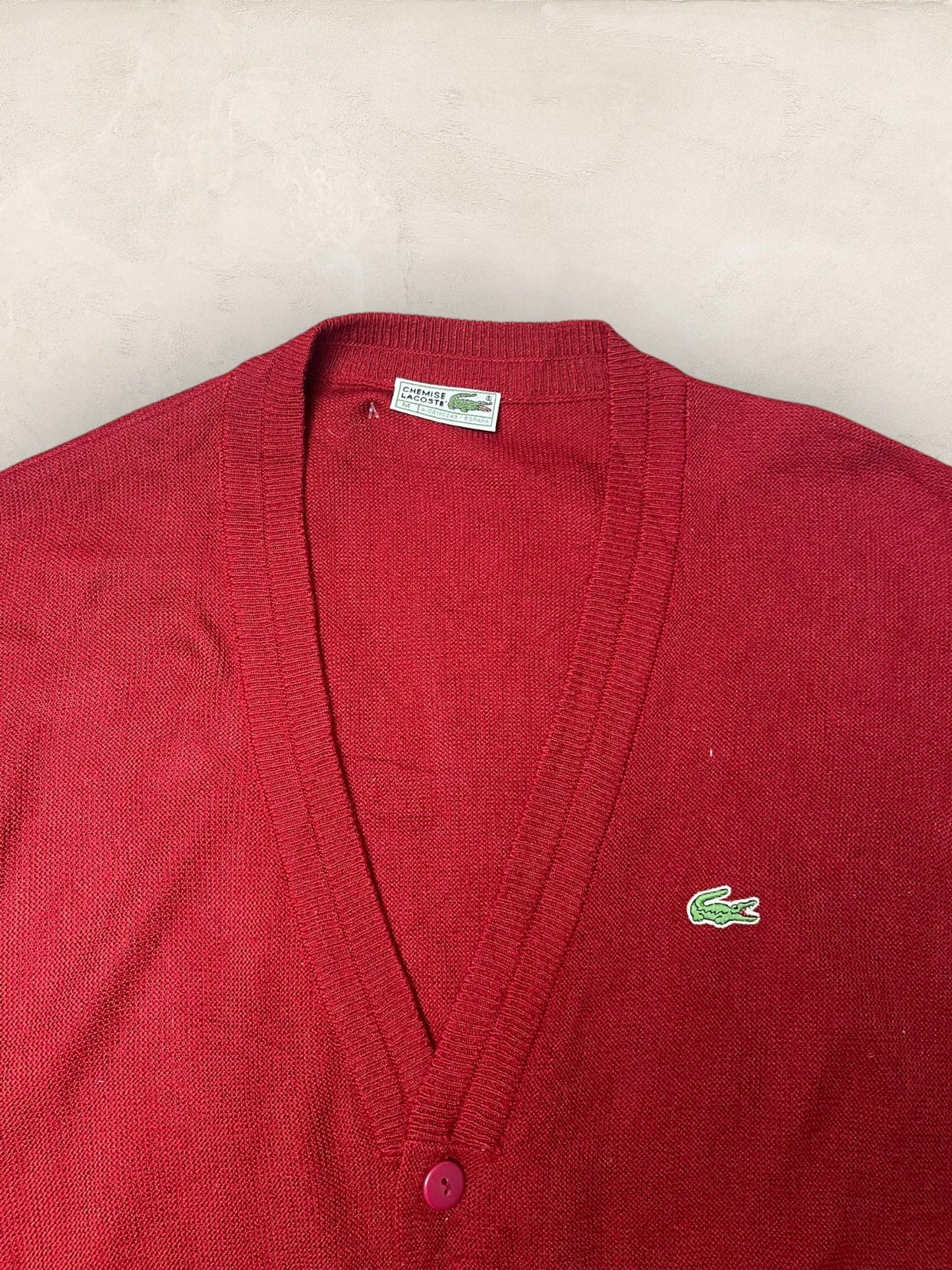 Cardigan Homme Lacoste Bordeaux XL Ref:3849 - Bordeaux - XL - amifrip
