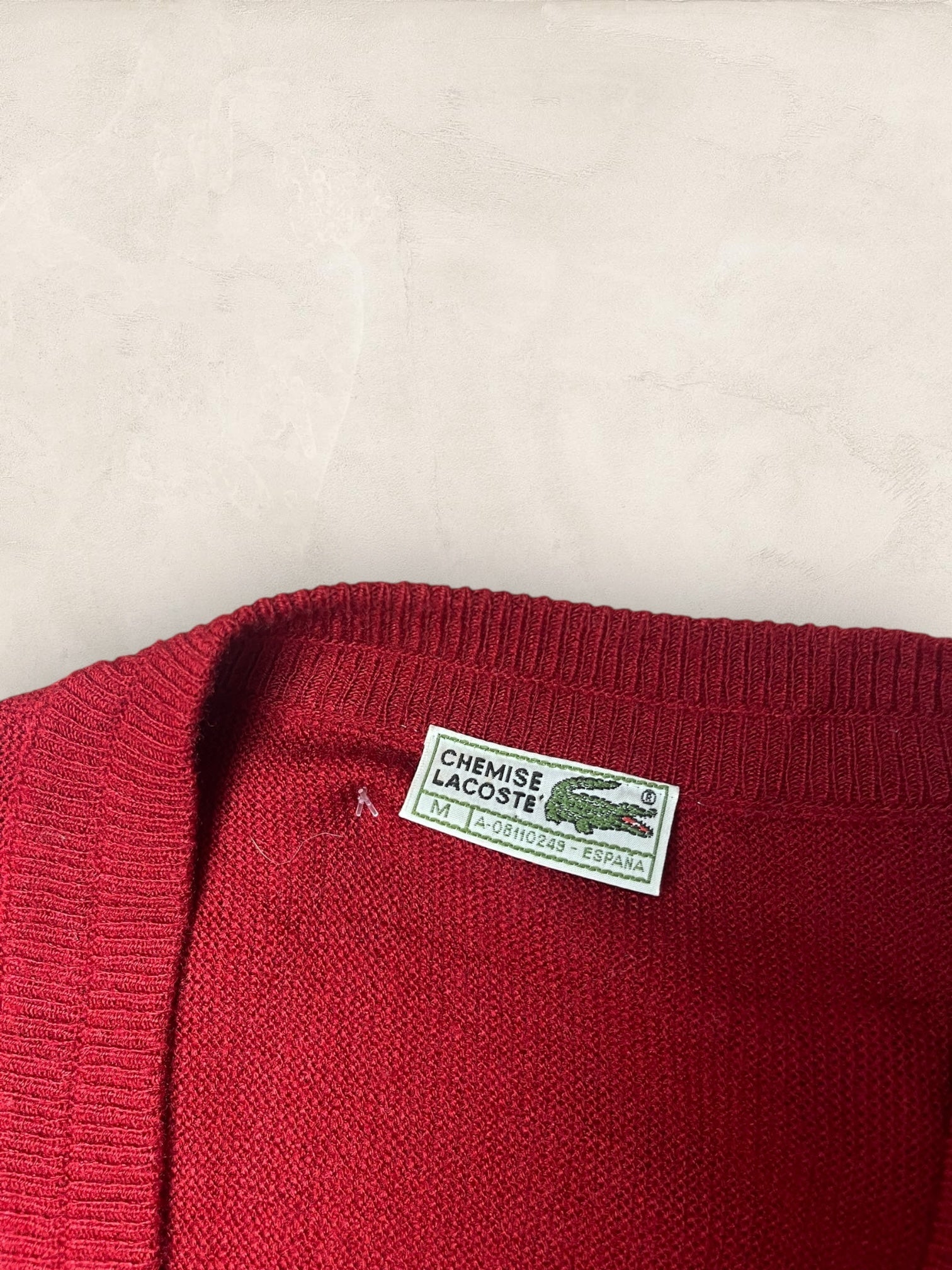 Cardigan Homme Lacoste Bordeaux XL Ref:3849 - Bordeaux - XL - amifrip