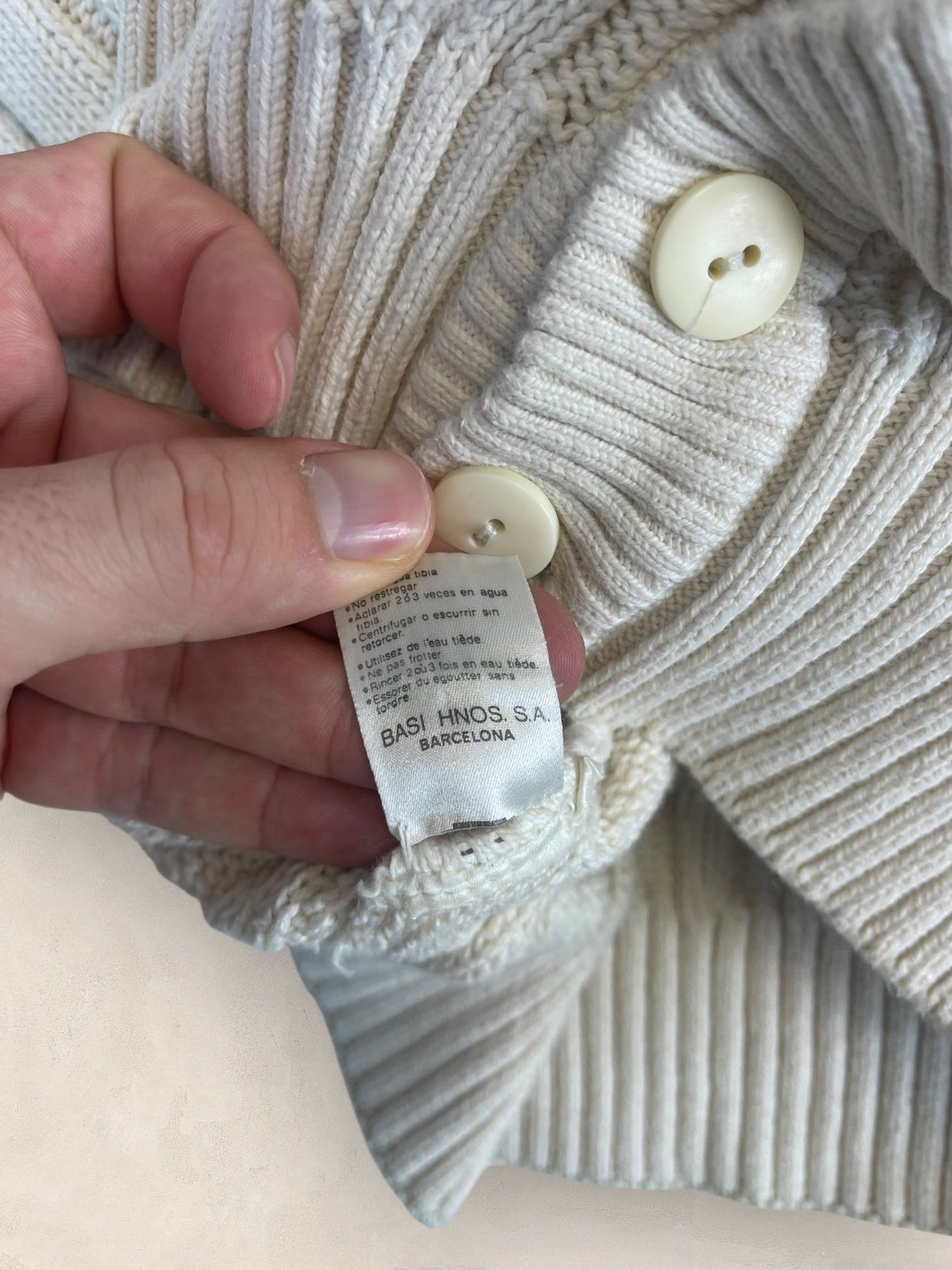 Cardigan Homme Lacoste Creme M Ref:3896 - Creme - M - amifrip