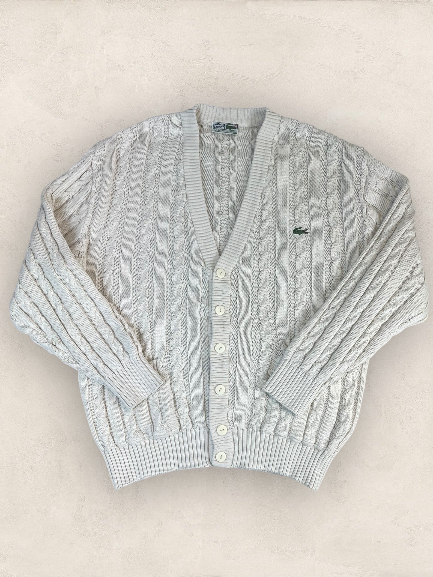 Cardigan Homme Lacoste Creme M Ref:3896 - Creme - M - amifrip